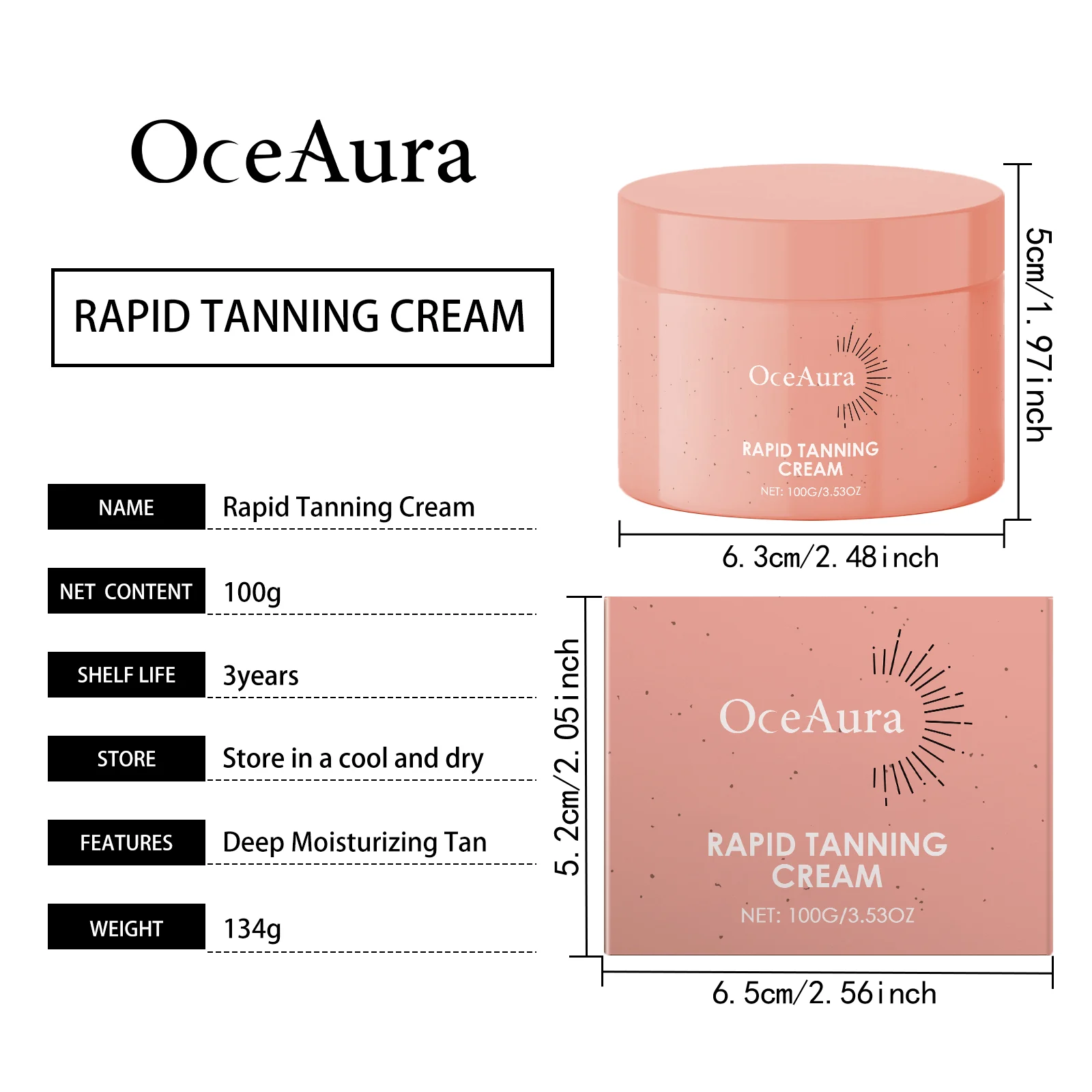 Self Tanning Cream 100g Deep Moisturizing for Even Bronze Glow Rapid Tanning 1 self tanning cream 100g deep moisturizing cih j8g4k37w desc 1