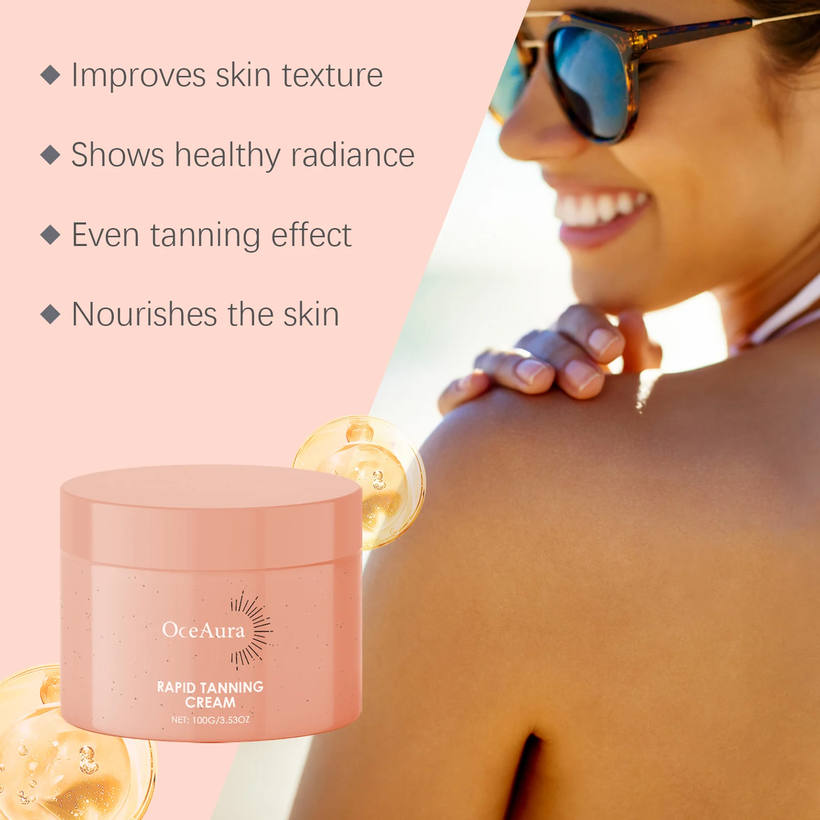 Self Tanning Cream 100g Deep Moisturizing for Even Bronze Glow Rapid Tanning 4 self tanning cream 100g deep moisturizing cih j8g4k37w desc 5