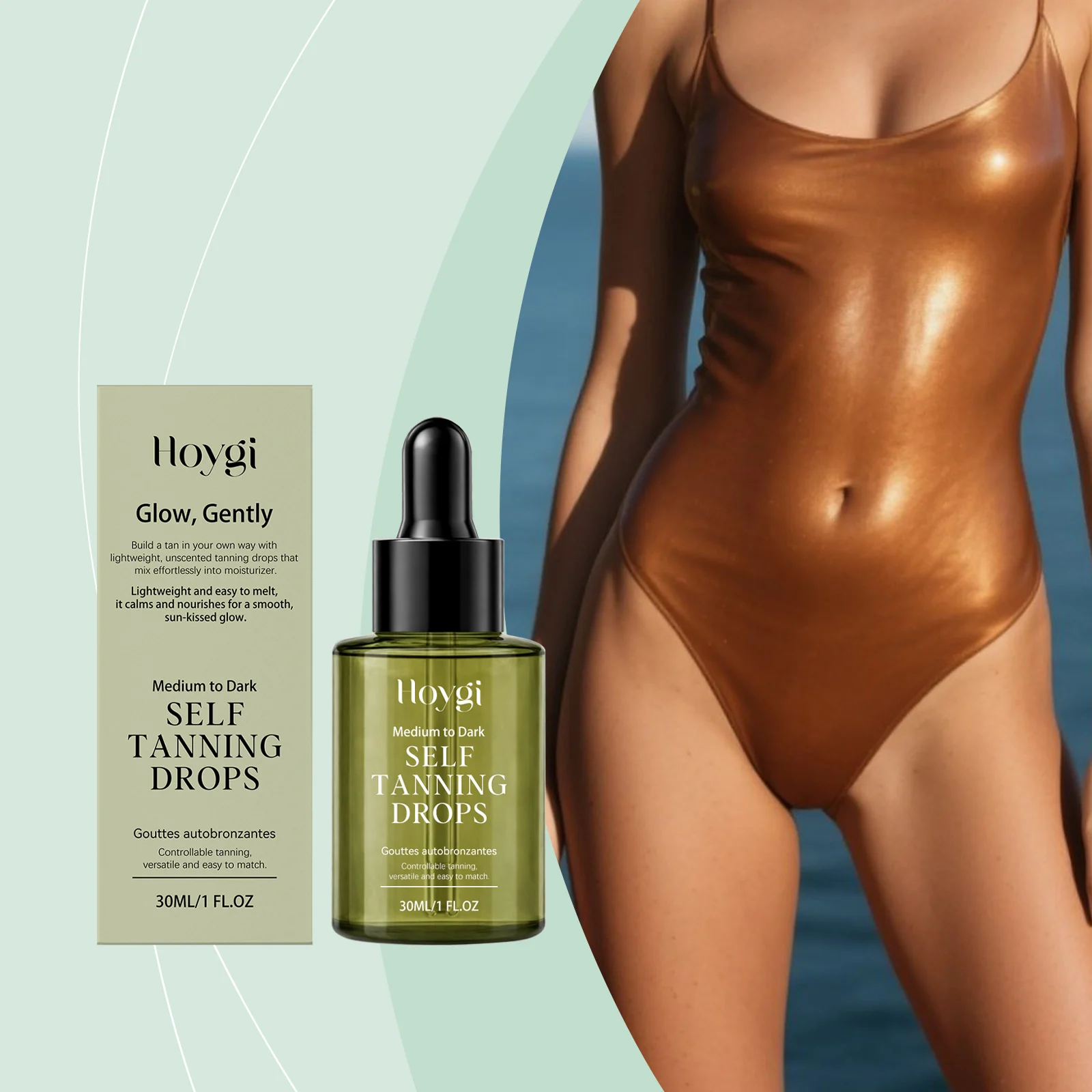 Self-Tanning Drops 30ml Gradual Sun-Kissed Glow Face & Body Moisturizer 2 self tanning drops 30ml glow cih 82u7fn2b desc 2