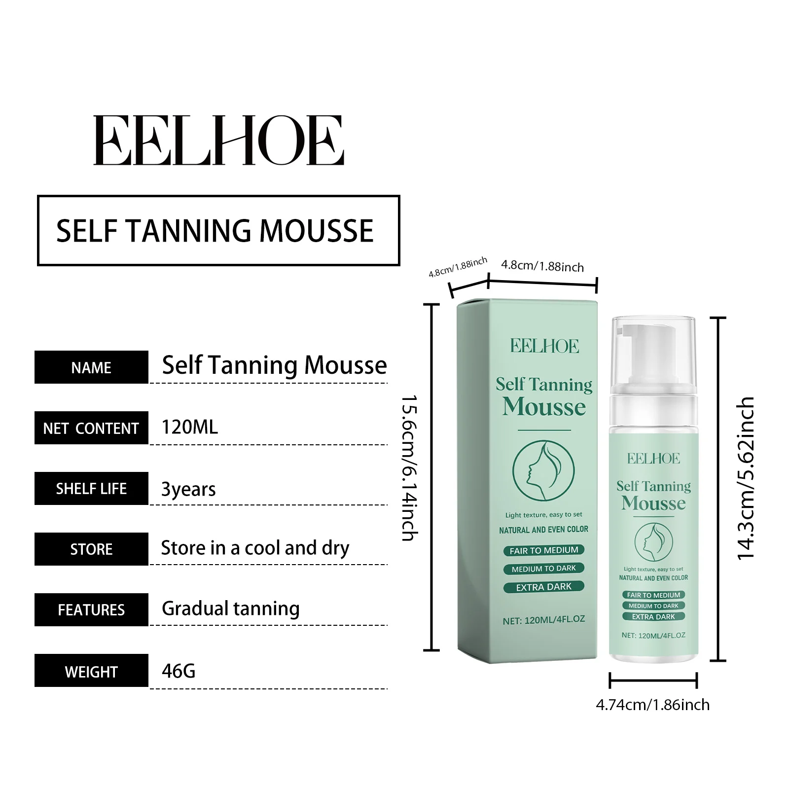 Self Tanning Mousse Hydrating Glow Natural Even Tan Gentle Formula 120ml 1 self tanning mousse hydrating glow natural even tan der k4bthsp5 desc 1