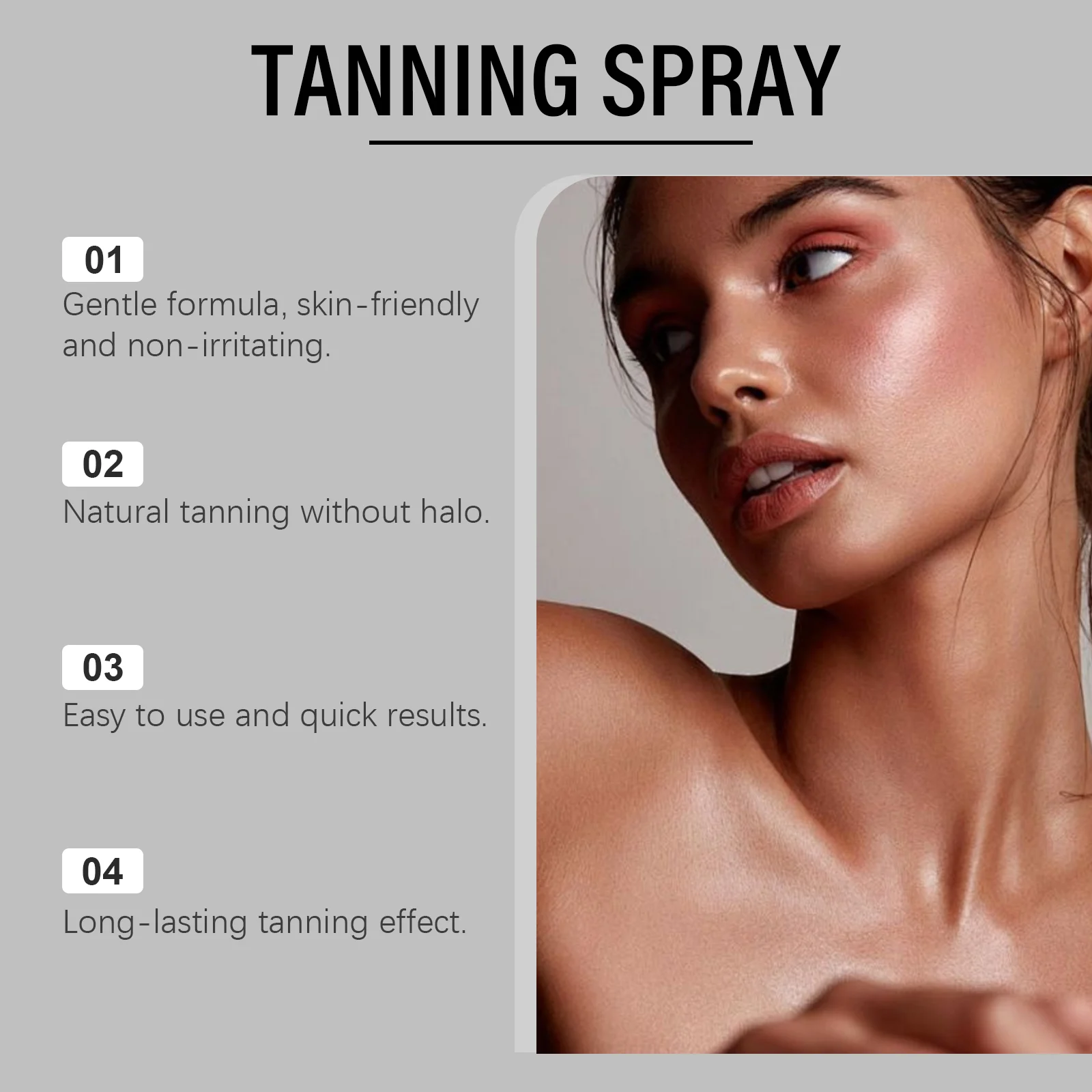 Self Tanning Spray 60ml, Instant Bronzing Mist with Natural & Moisturizing Formula for Even, Sunless Glow 5 self tanning spray 60ml instant bronzing mist der yxwat64y desc 5