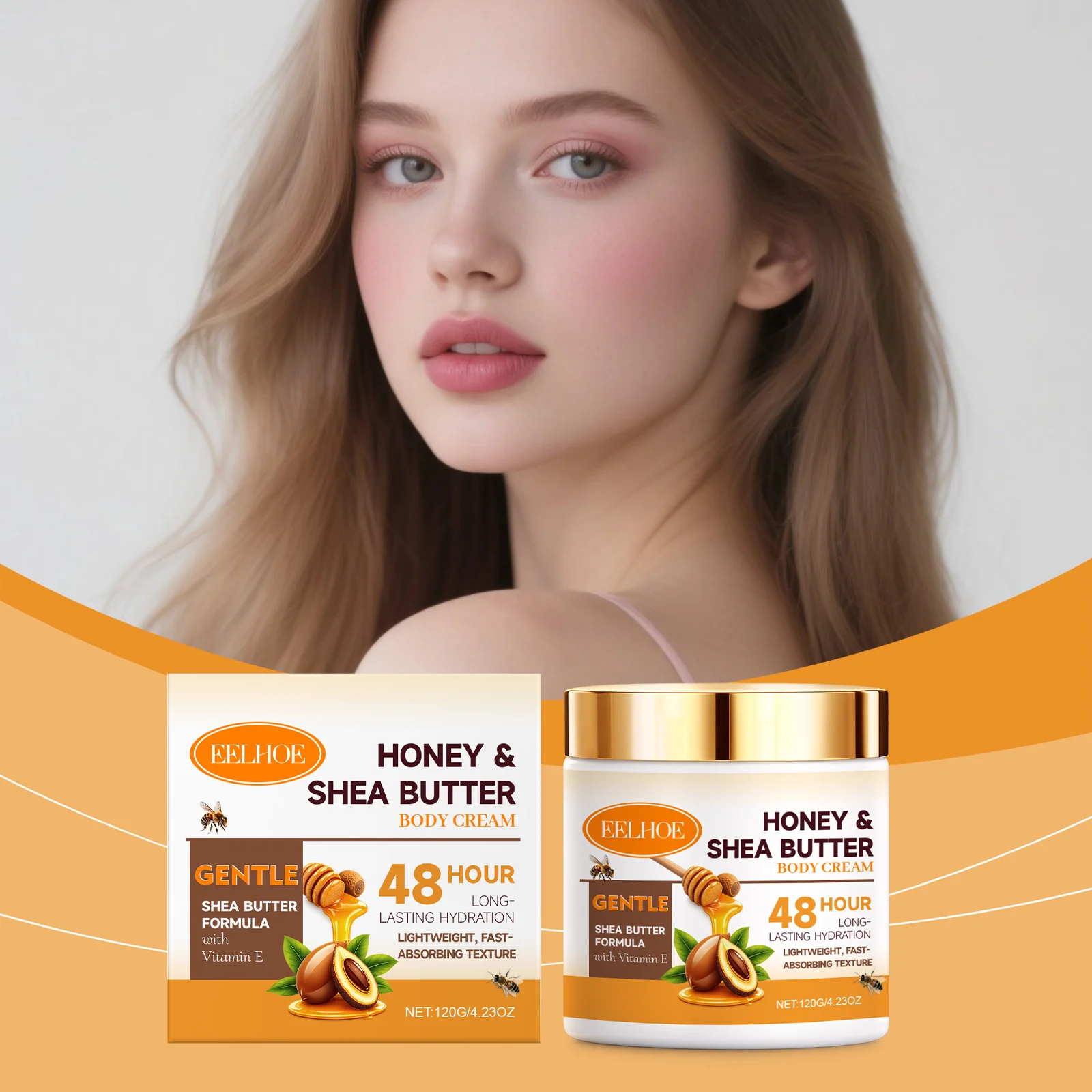 Shea Butter Body Cream Deep Moisturizing Lightweight Formula 120g 2 shea butter body cream 120g eelho der ut4v9thf desc 2