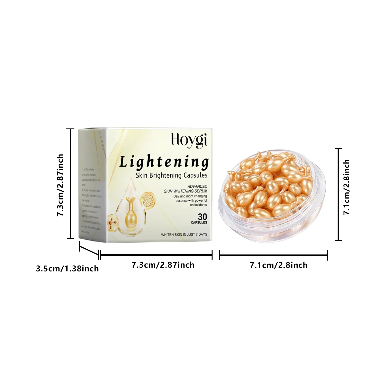 Skin Brightening Capsules 30 Capsules Anti-Aging Moisturizing Serum with Vitamin E & Licorice Extract 1 skin brightening capsules anti aging moisturizing serum cih ezr8q6un desc 1