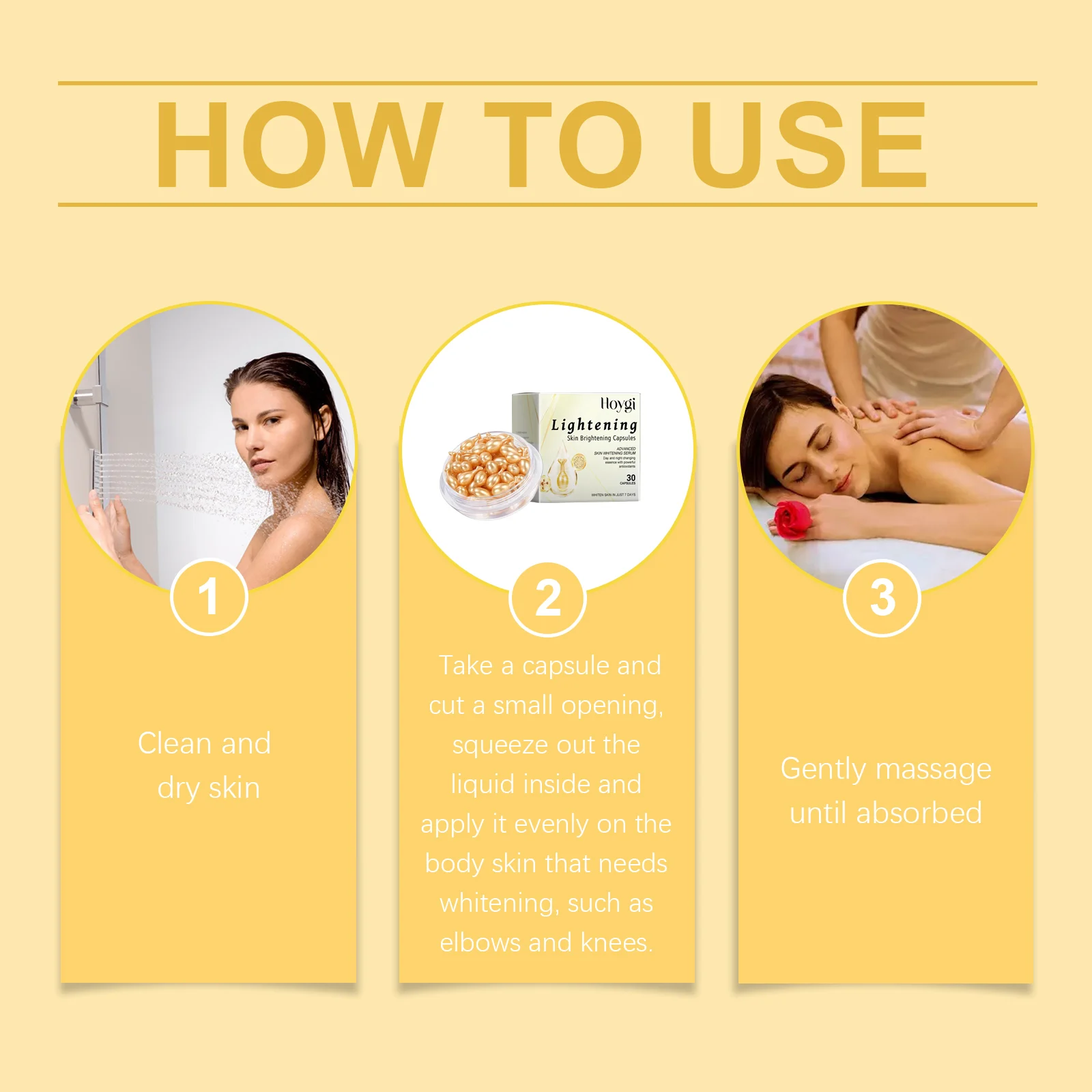 Skin Brightening Capsules 30 Capsules Anti-Aging Moisturizing Serum with Vitamin E & Licorice Extract 3 skin brightening capsules anti aging moisturizing serum cih ezr8q6un desc 3
