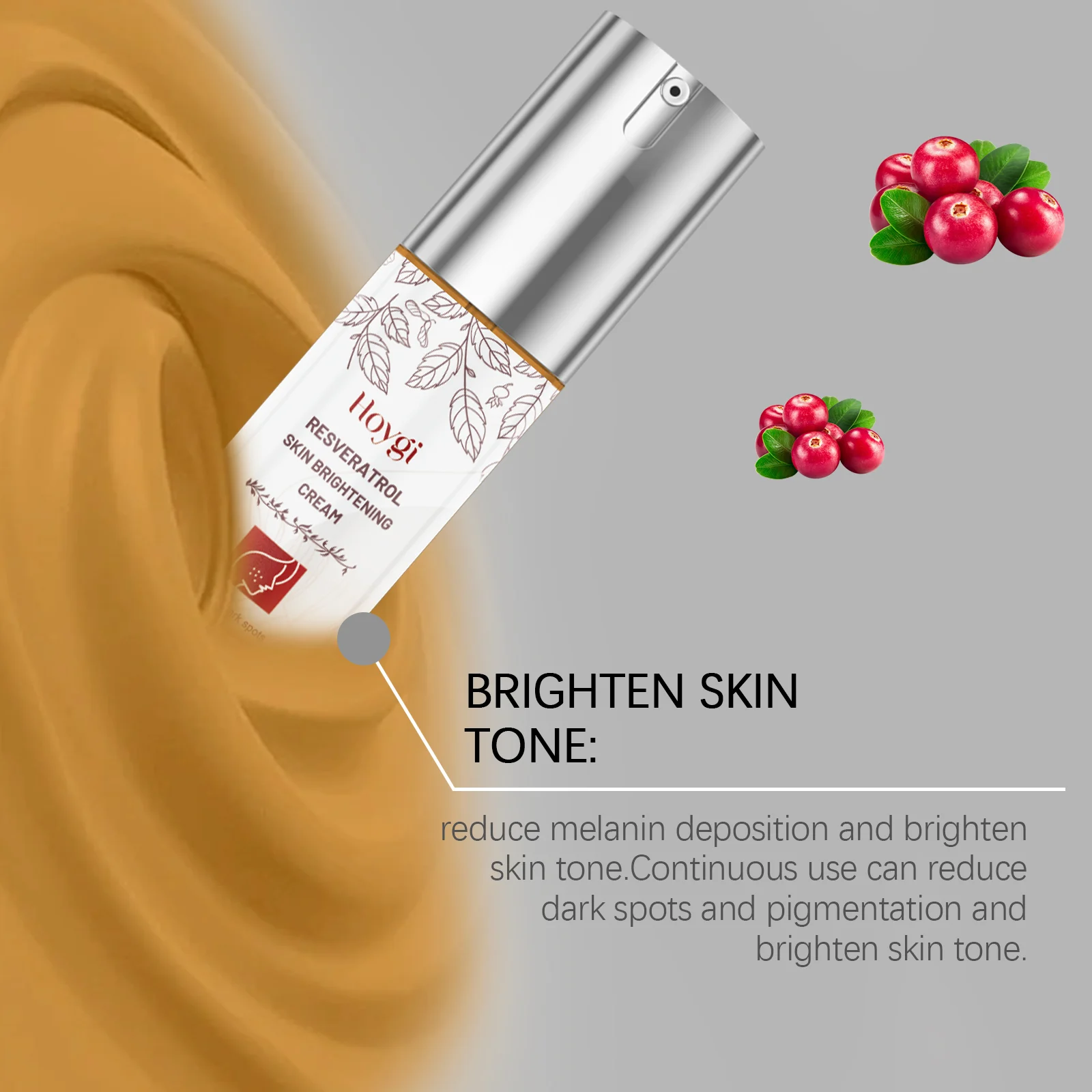 Hoygi Resveratrol Skin Brightening Cream with Hyaluronic Acid & Arbutin for Daily Moisturizing 7 skin brightening moisturizing cream cih zvg5d9y7 desc 7
