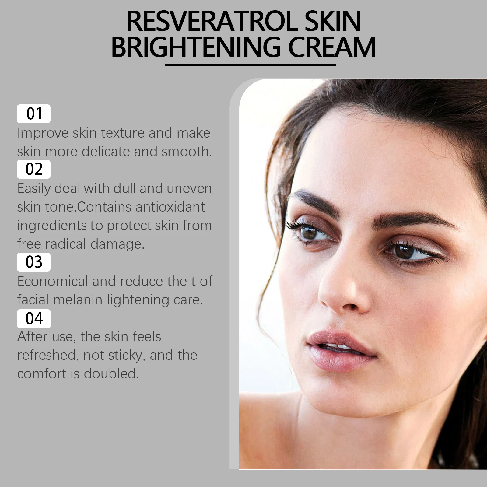 Hoygi Resveratrol Skin Brightening Cream with Hyaluronic Acid & Arbutin for Daily Moisturizing 8 skin brightening moisturizing cream cih zvg5d9y7 desc 8 1