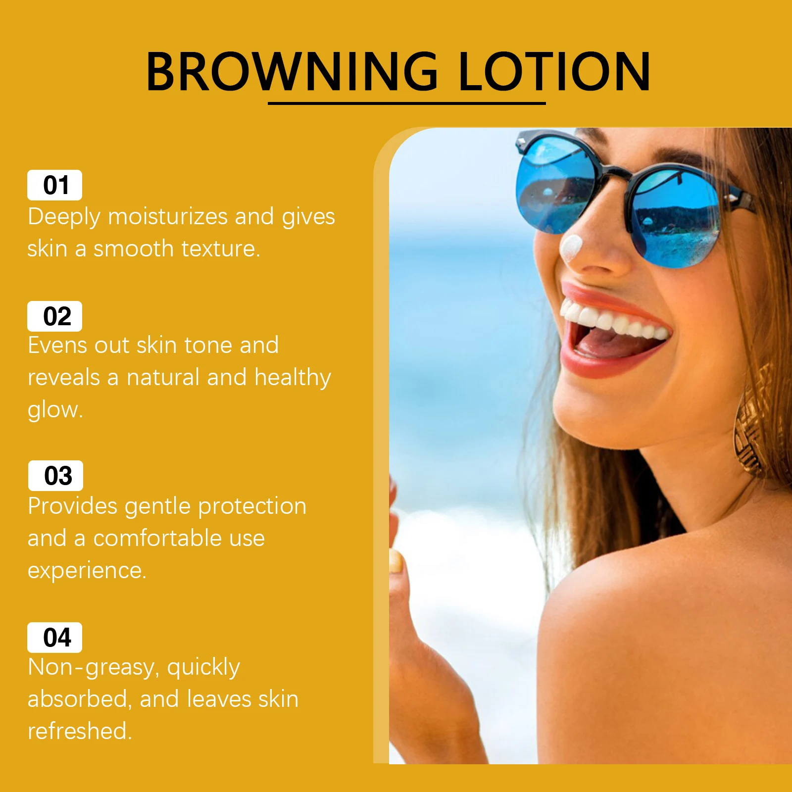 Skin Browning Lotion with Argan & Coconut Oil for Natural Tanning & Moisturizing 100g 5 skin browning lotion argan coconut oil 100g cih x5gw77y4 desc 5
