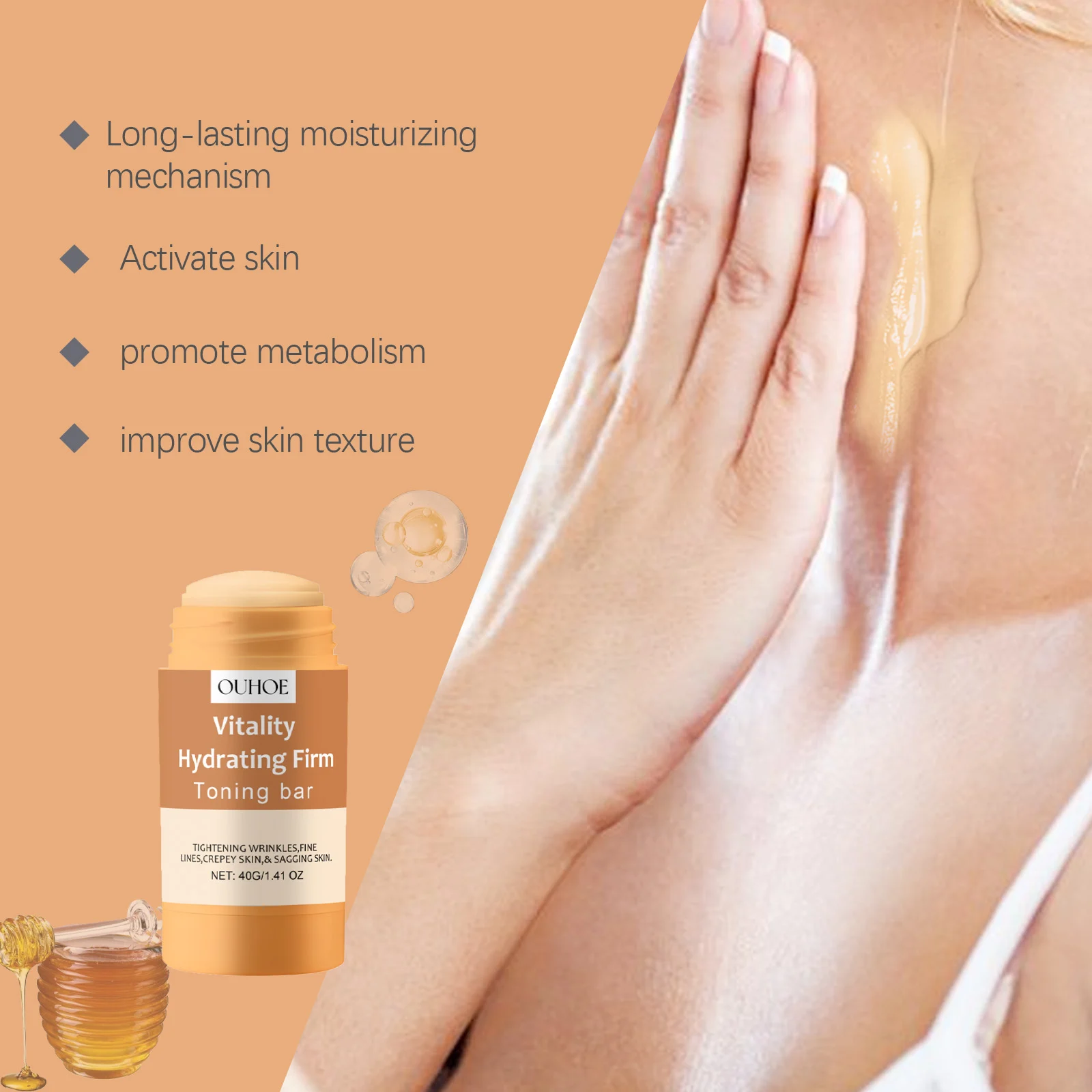 Skin Firming Body Bar Hydrating Tightening Moisturizing Anti-Wrinkle Stick 40g 6 skin firming hydrating body bar tightening stick 40g cih sjkr7e2w desc 6