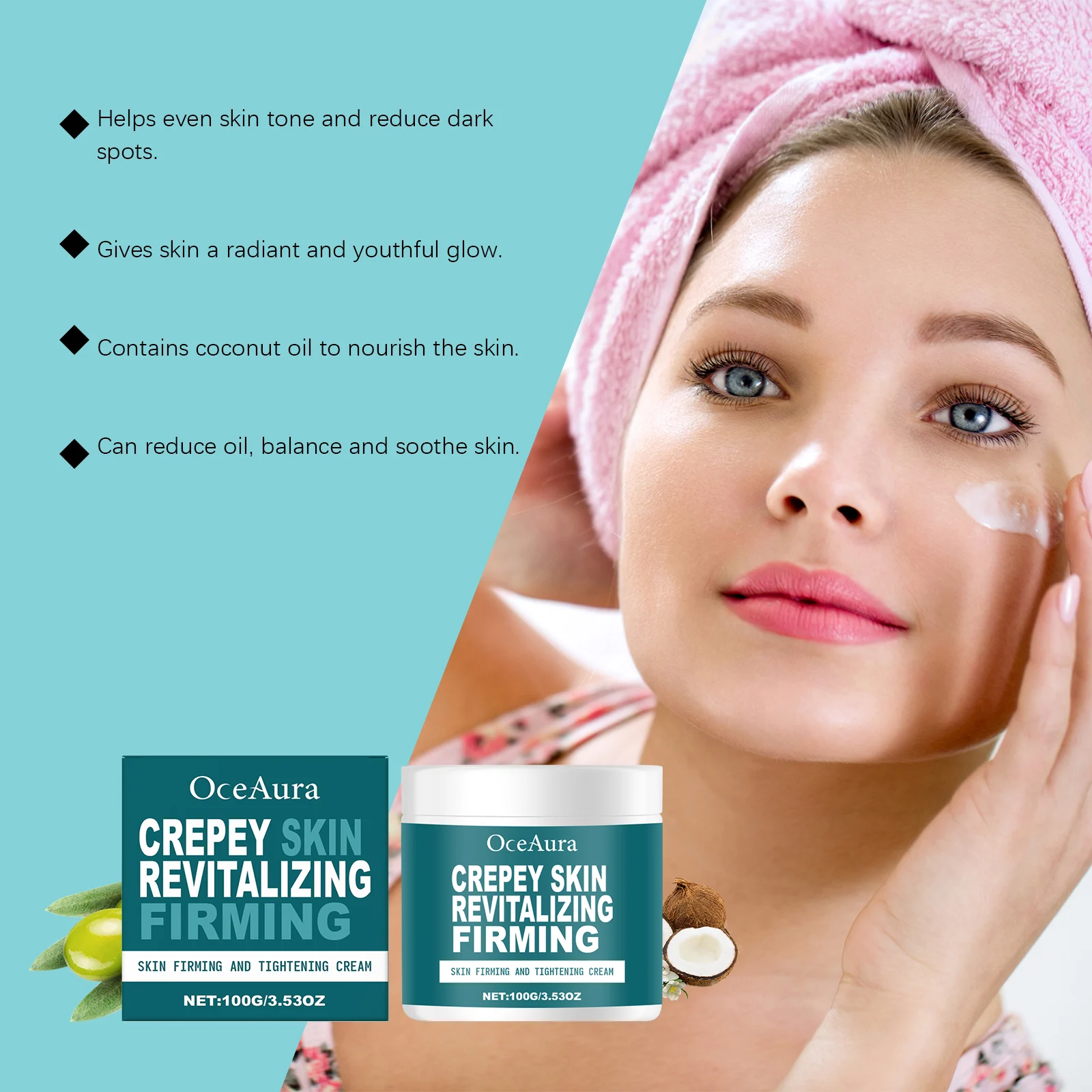 OceAura Skin Firming and Tightening Cream - Revitalizing Hydration for Crepey Skin 8 skin firming tightening cream cih tzauz8d6 desc 8