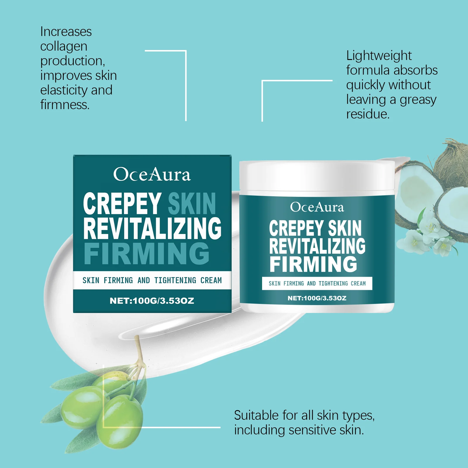OceAura Skin Firming and Tightening Cream - Revitalizing Hydration for Crepey Skin 9 skin firming tightening cream cih tzauz8d6 desc 9
