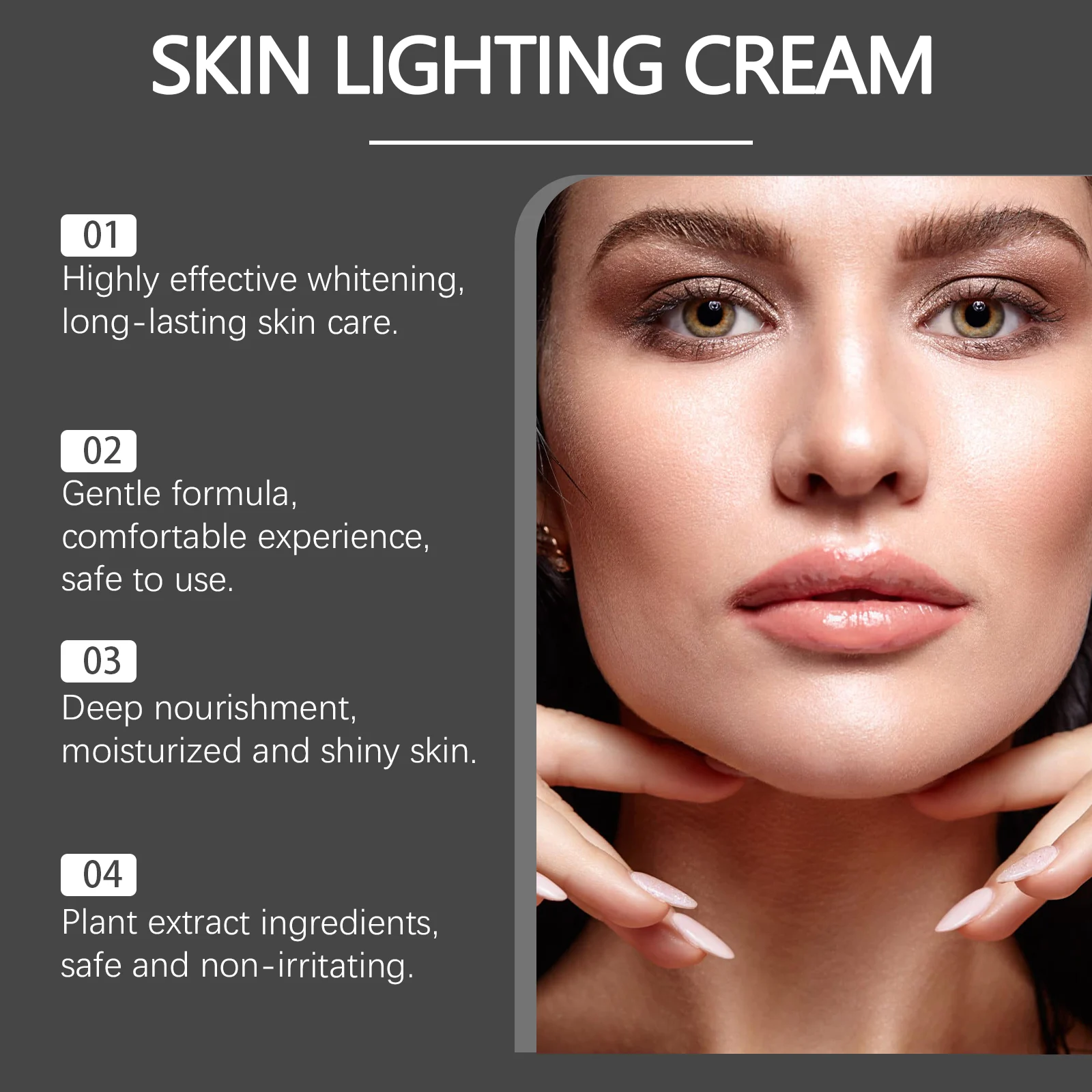 OUHOE Skin Lightening Cream with Niacinamide & Vitamin C for Brightening & Moisturizing 7 skin lightening moisturizing cream cih 52exdtvk desc 7