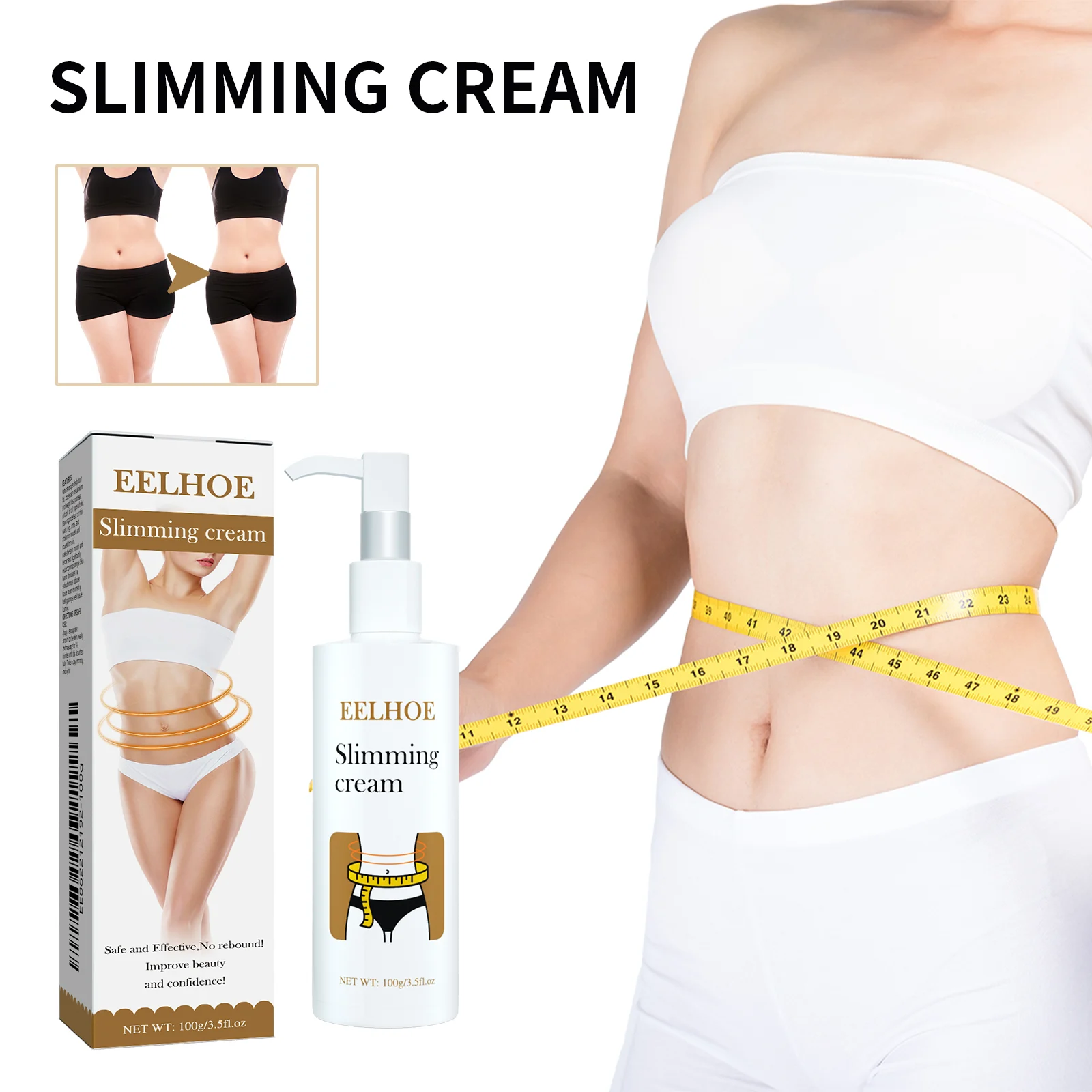 Slimming Body Cream Firming Massage Lotion for Toning Arms Thighs Abdomen 100g 2 slimming body cream firming massage lotion 100g cih 4btg947w desc 2