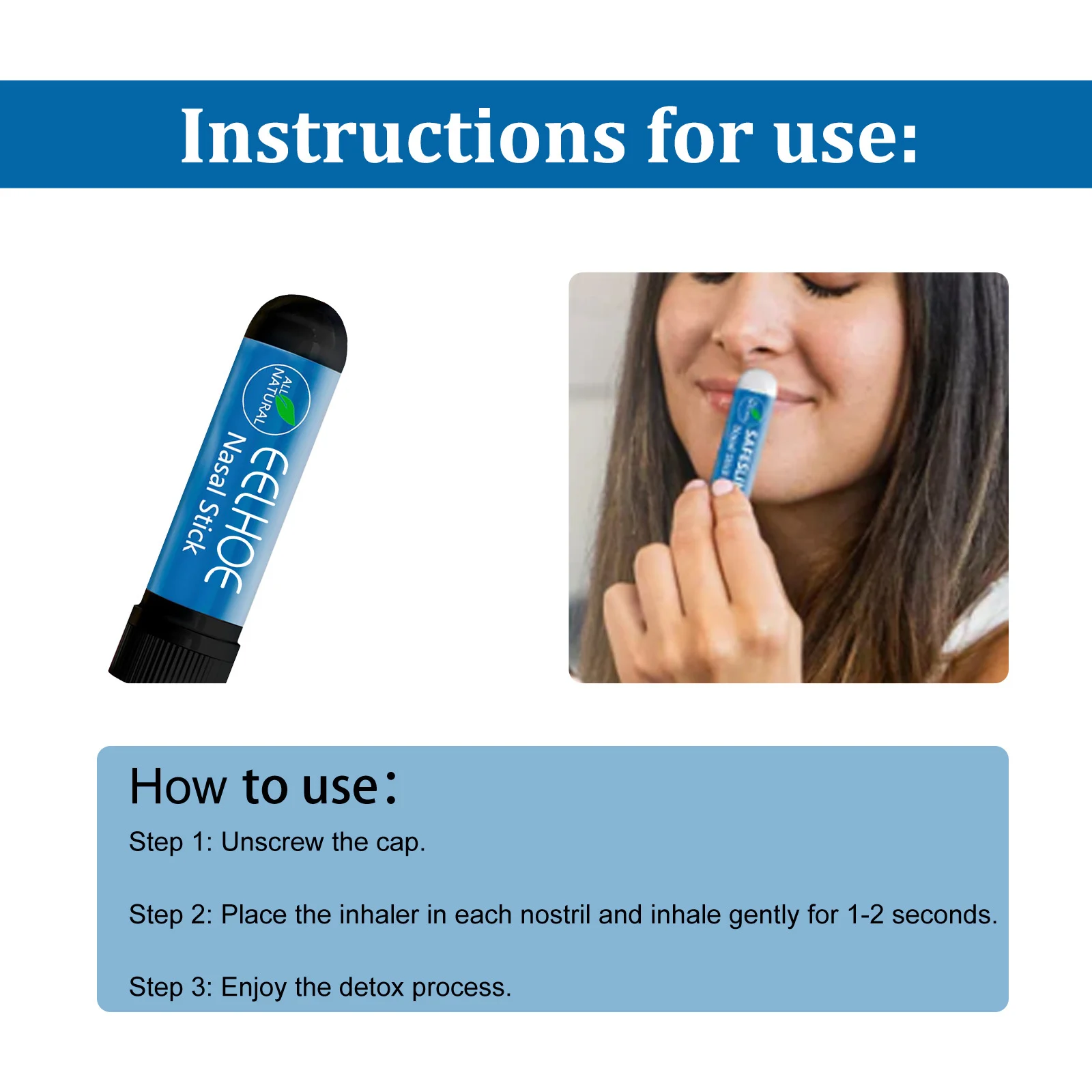 Slimming Detox Nasal Stick for Weight Loss Body Cleansing with Eucalyptus Oil 1g 3 slimming detox nasal stick eucalyptus oil 1g cih tr84dtxf desc 3