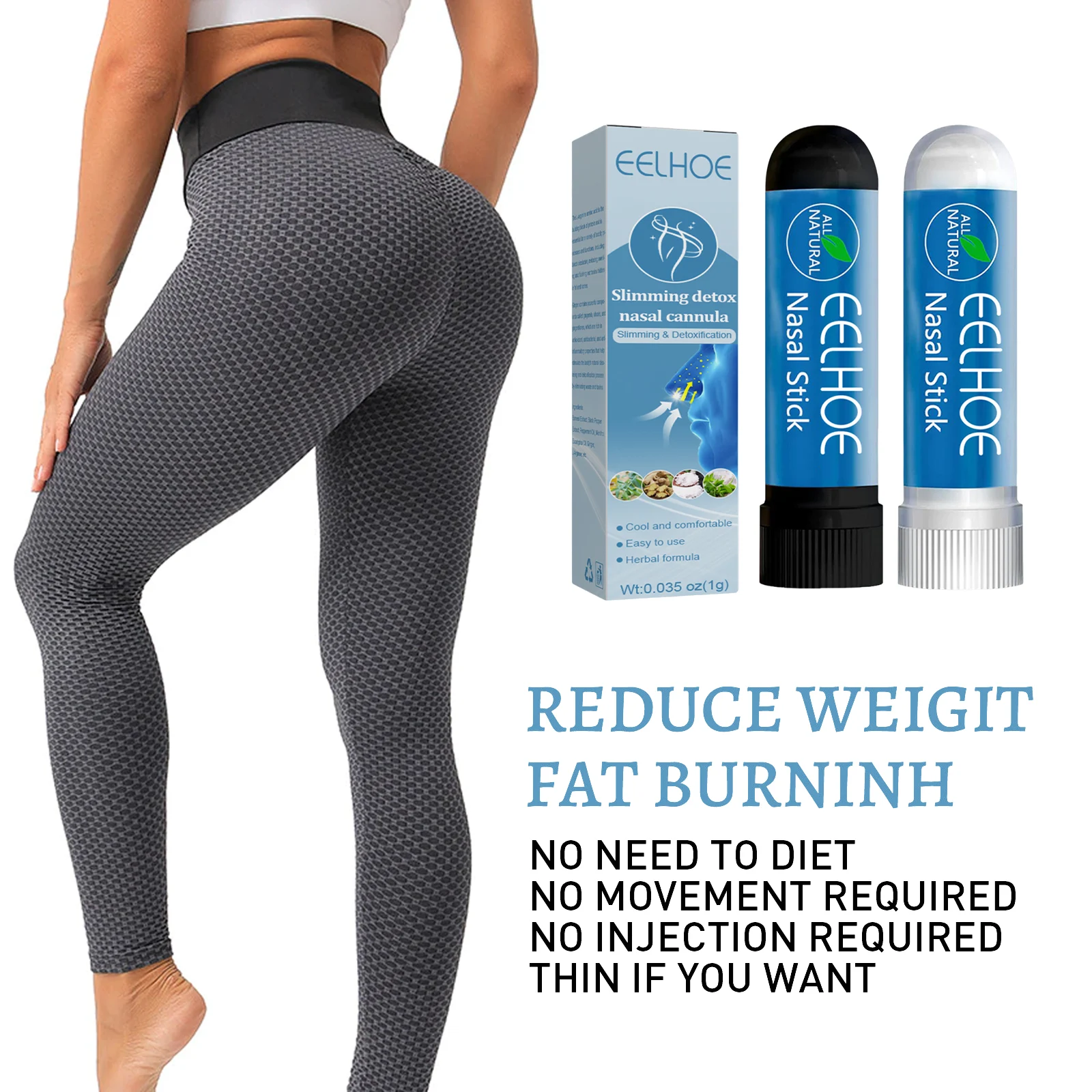 Slimming Detox Nasal Stick for Weight Loss Body Cleansing with Eucalyptus Oil 1g 4 slimming detox nasal stick eucalyptus oil 1g cih tr84dtxf desc 4