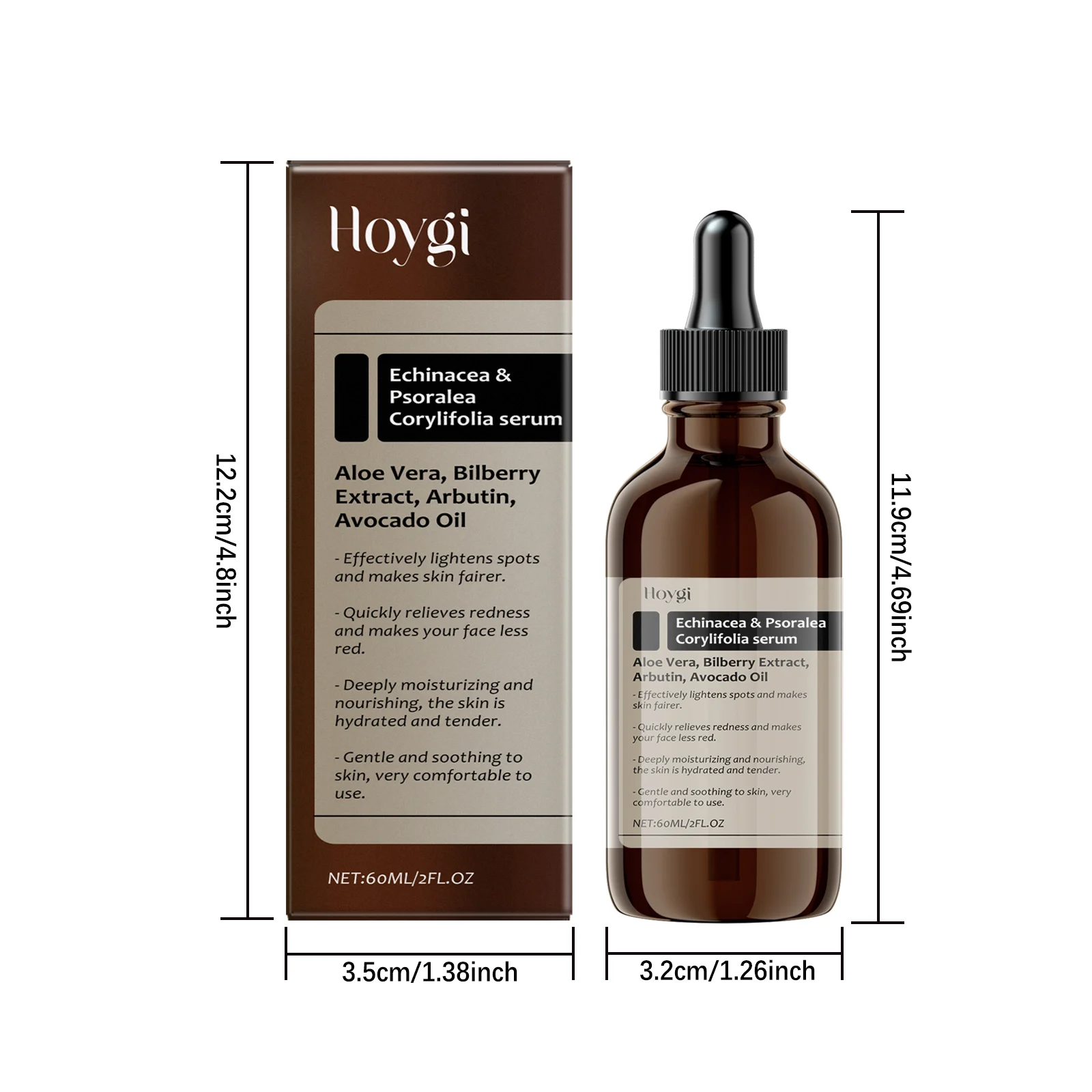 Soothing Facial Serum with Bilberry Extract & Arbutin 60ml for Brighter, Hydrated Skin 1 soothing facial serum bilberry arbutin 60ml cih 29txm4yy desc 1