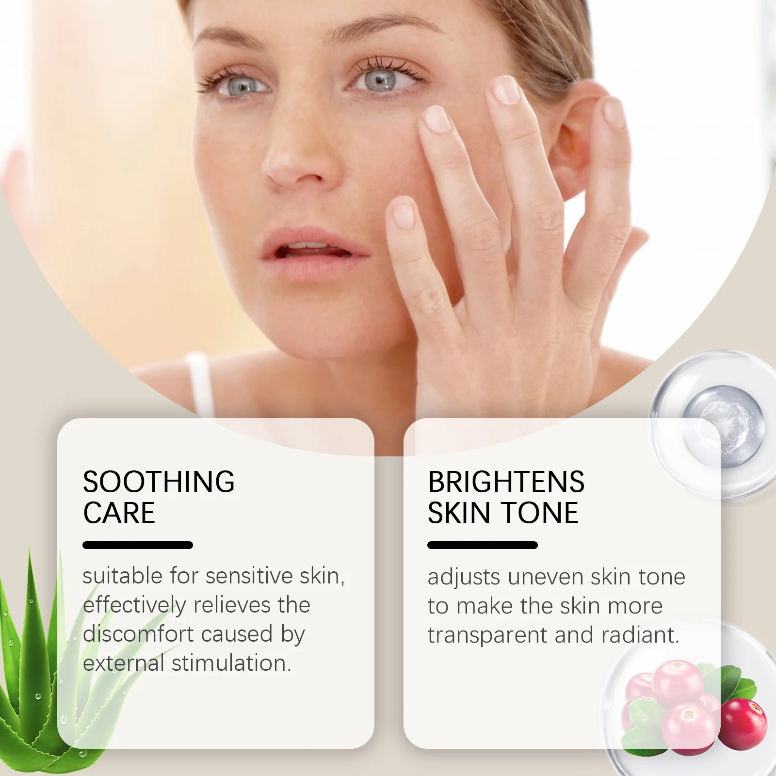 Soothing Facial Serum with Bilberry Extract & Arbutin 60ml for Brighter, Hydrated Skin 8 soothing facial serum bilberry arbutin 60ml cih 29txm4yy desc 8