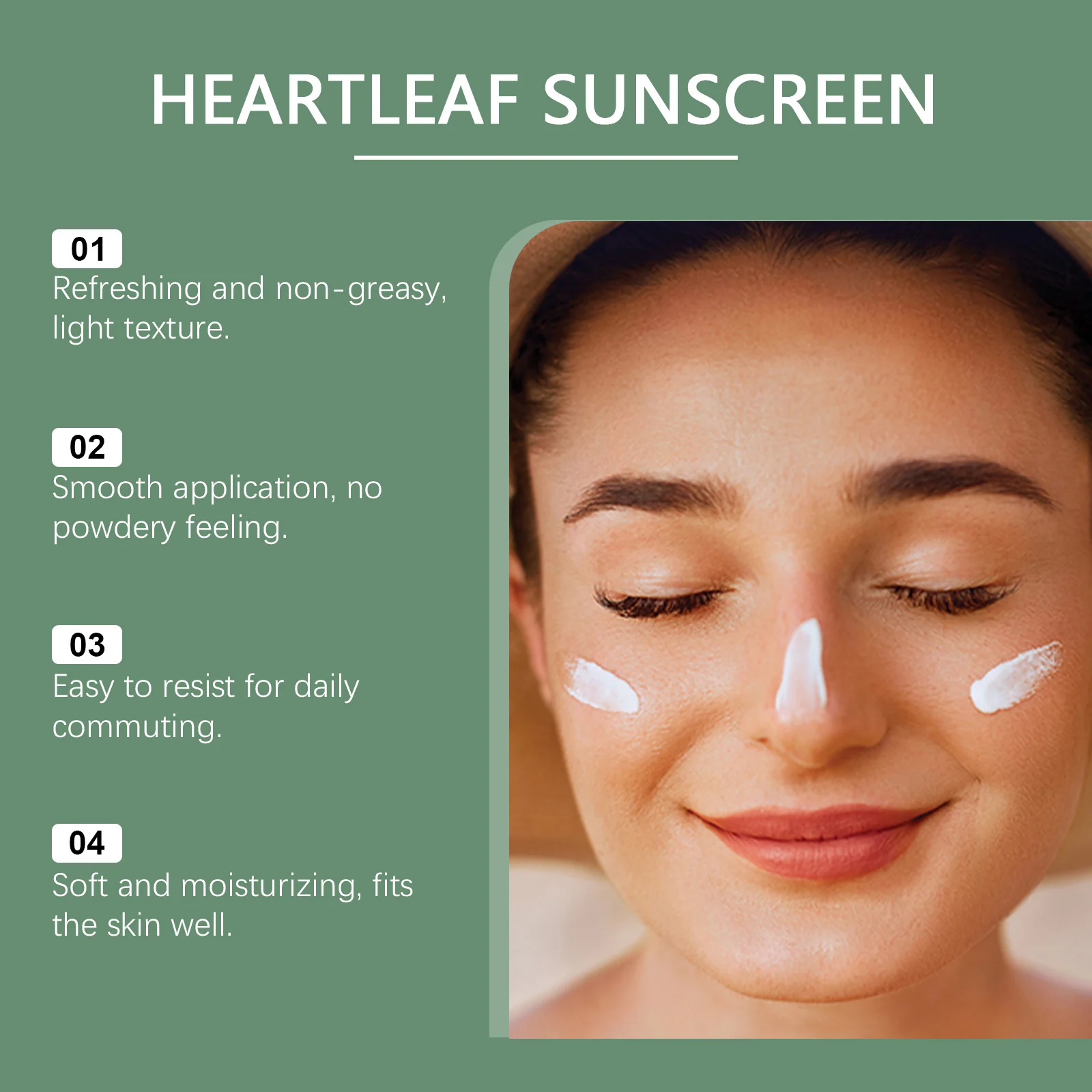 SPF 50+ Sunscreen Moisturizing Protective Cream 50g Lightweight Non-Greasy Face and Body 5 spf 50 plus sunscreen moisturizing protective cream 50g der fg5ct4tr desc 5