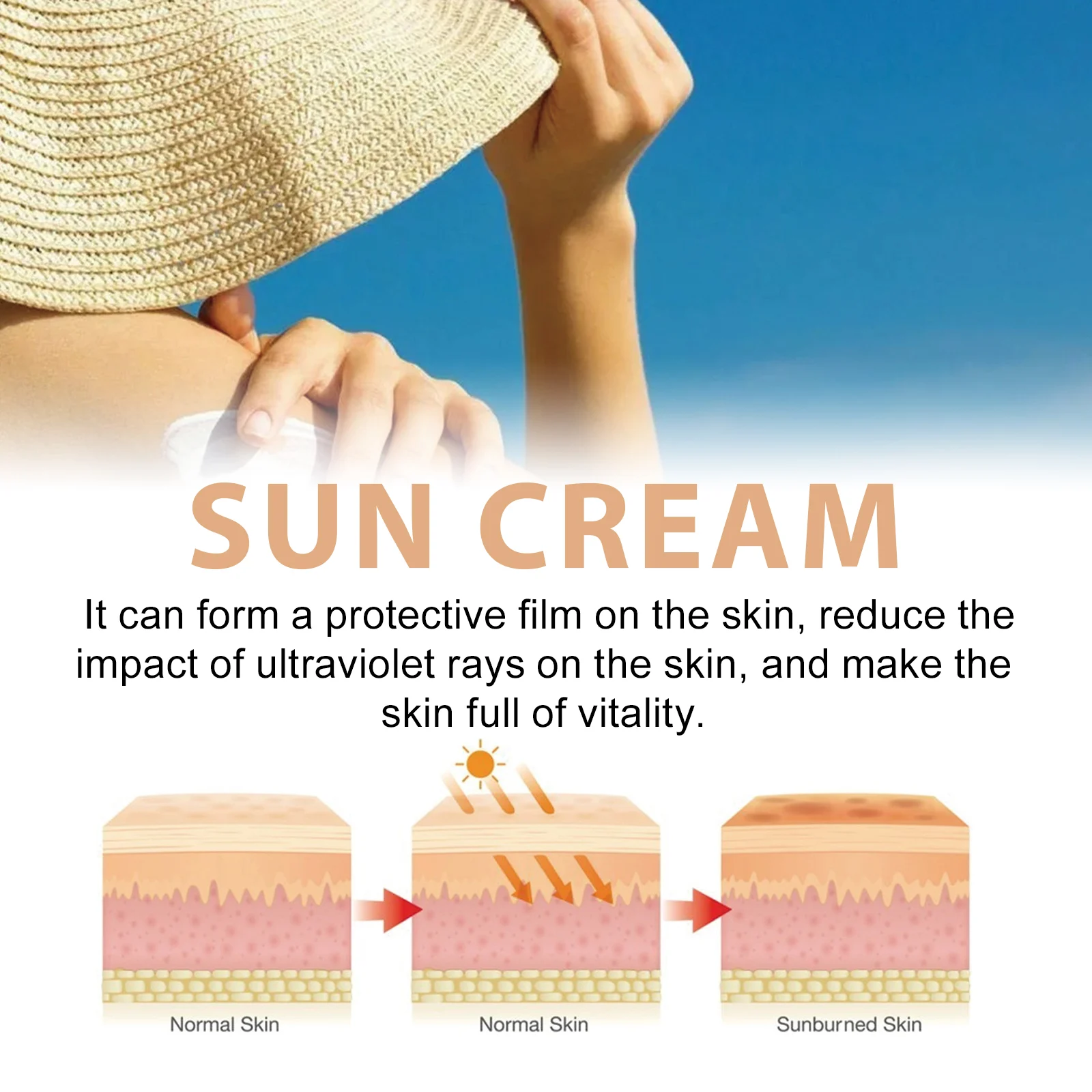 SPF50+ PA++++ Sunscreen Cream with Rice Probiotics 50ml, Broad Spectrum UV Protection & Hydrating Facial & Body Moisturizer 6 spf50 pa plus plus plus plus sunscreen cream rice probiotics 50ml cih xasndwuk desc 6