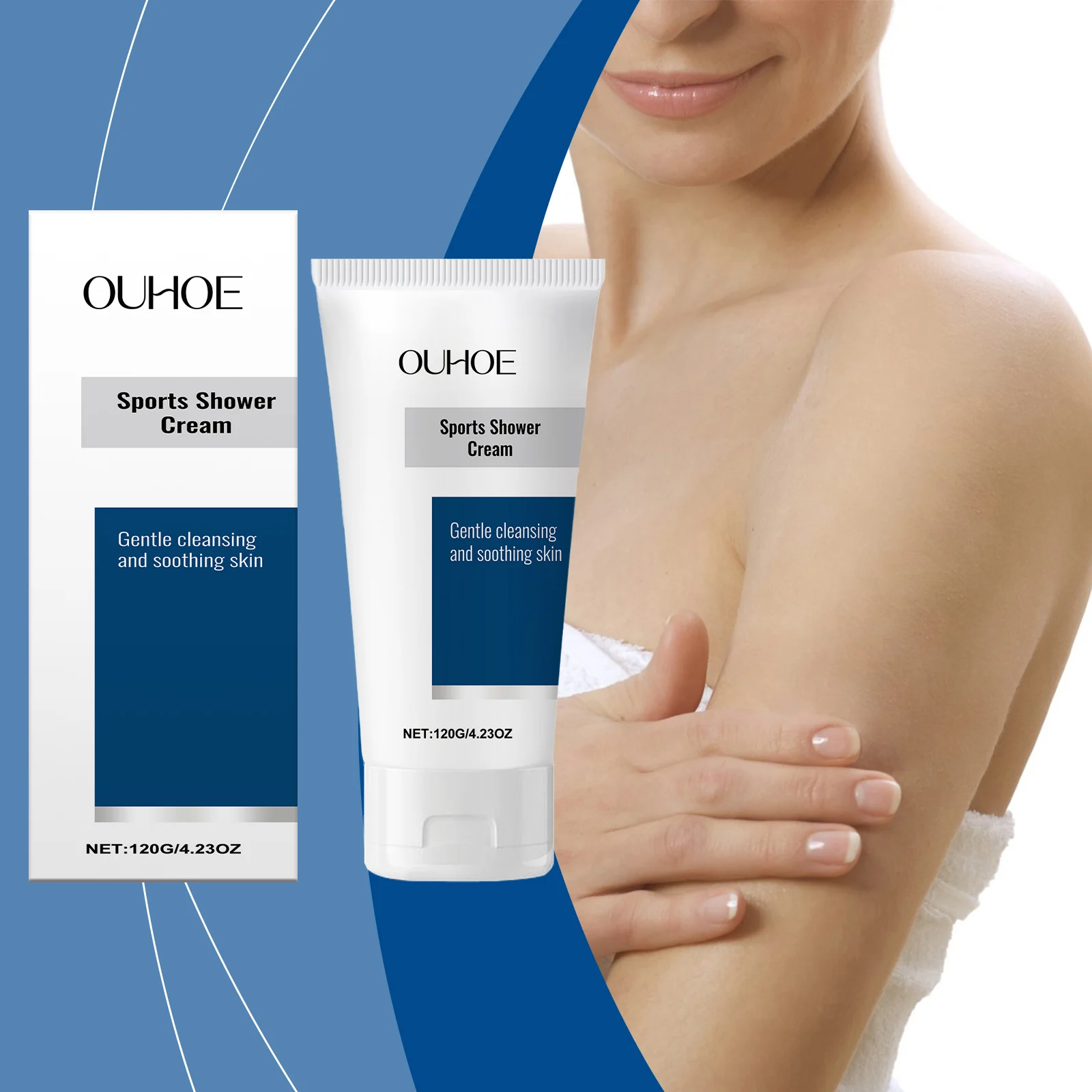 Sports Shower Cream Body Wash 120g for Post-Workout Recovery and Deep Moisturizing 2 sports shower cream body wash 120g cih s9h5z7c2 desc 2