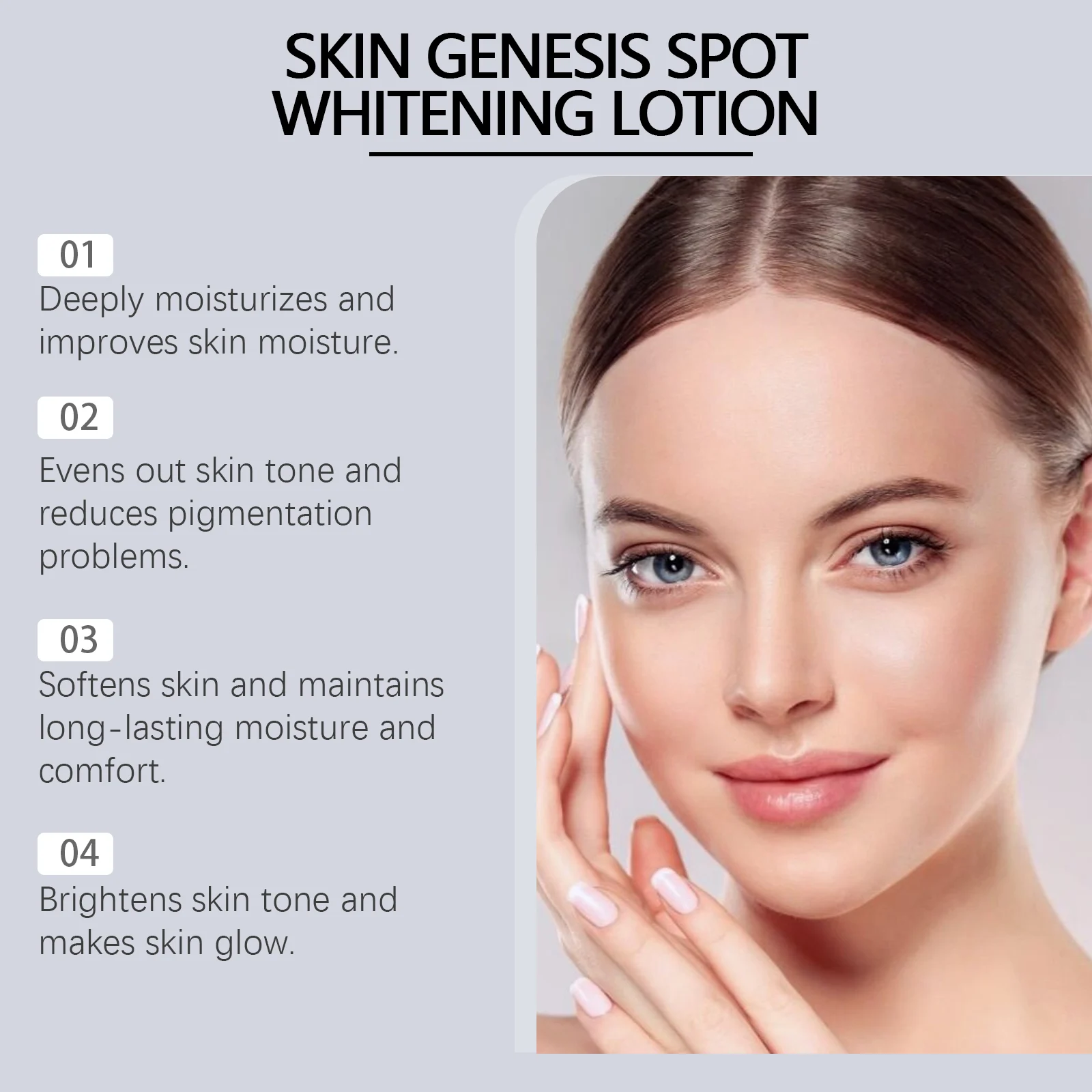 Spot Whitening Lotion 100ml Moisturizing Brightening Cream for Even Skin Tone and Hydration 8 spot whitening lotion 100ml moisturizing brightening cream cih bawuq5ma desc 8