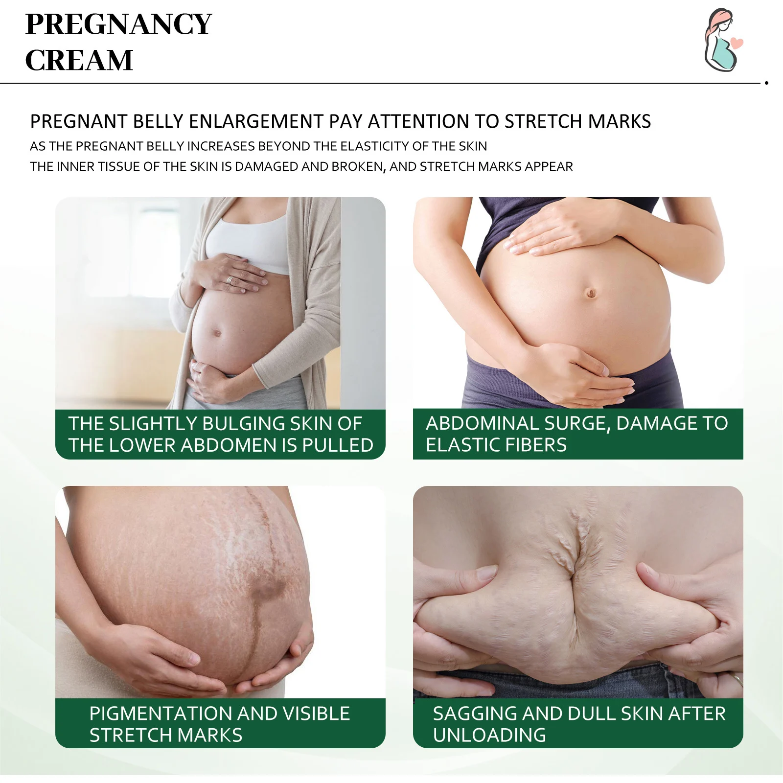 Stretch Mark Repair Cream for Pregnancy 50g - Soothes, Firms & Moisturizes 5 stretch mark repair cream pregnancy 50g cih ws8sd9jq desc 5