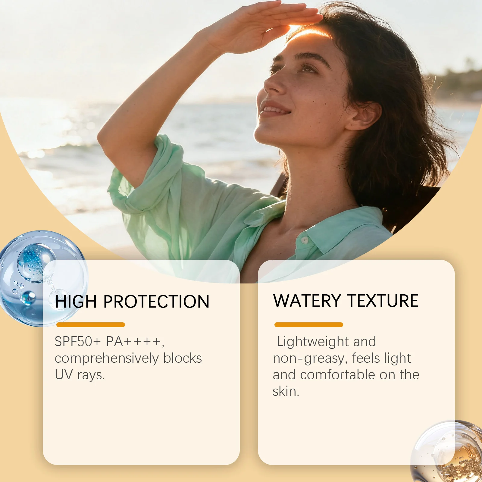 Sunscreen Cream SPF50+ PA++++ Face and Body Lightweight Moisturizing UV Protection 30g 5 sunscreen cream spf50 30g cih yr3c8uzw desc 5