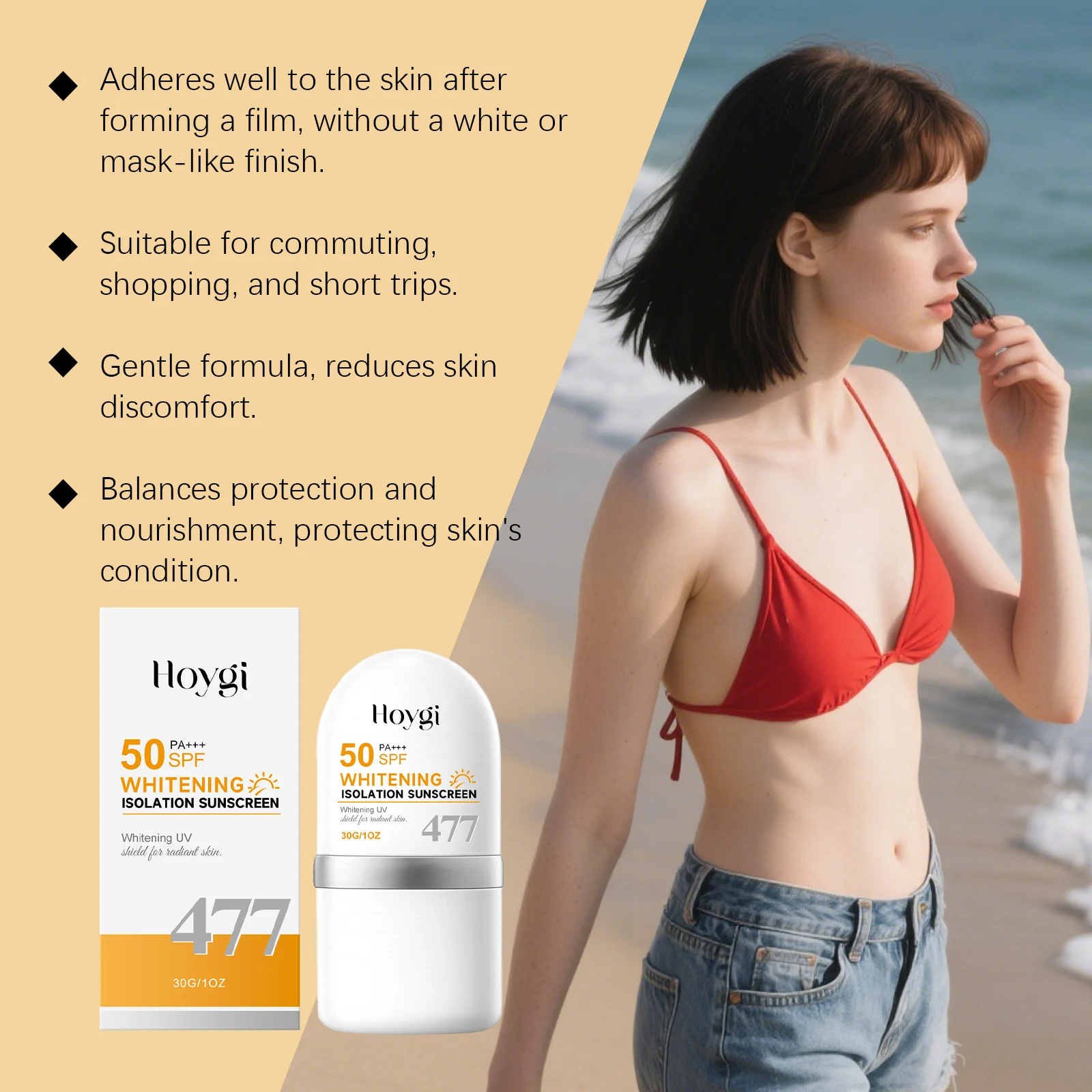 Sunscreen Cream SPF50+ PA++++ Face and Body Lightweight Moisturizing UV Protection 30g 7 sunscreen cream spf50 30g cih yr3c8uzw desc 7