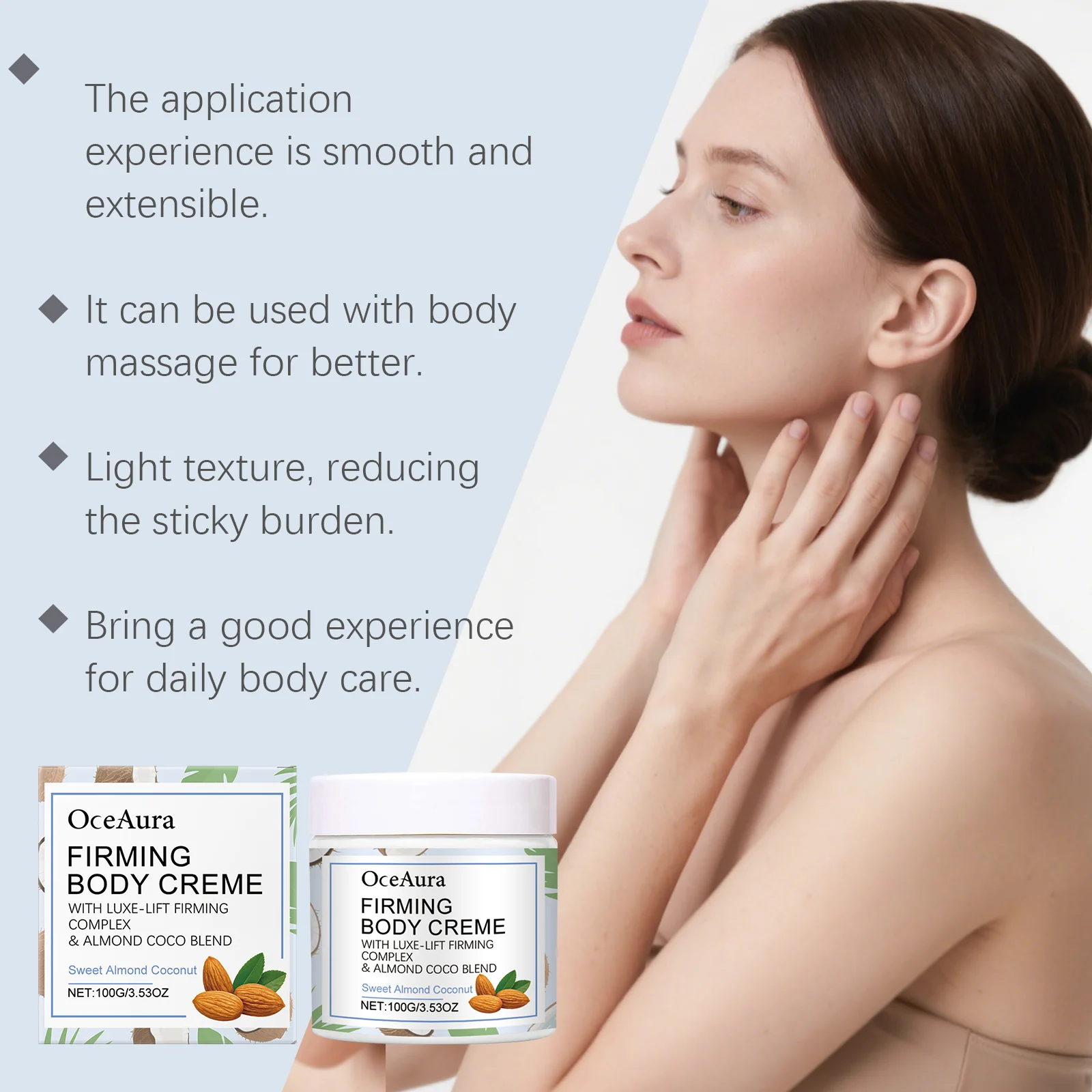Sweet Almond Coconut Body Cream Firming Moisturizing Skin Care Lotion 100g 6 sweet almond coconut body cream 100g der ac4z2ntq desc 6