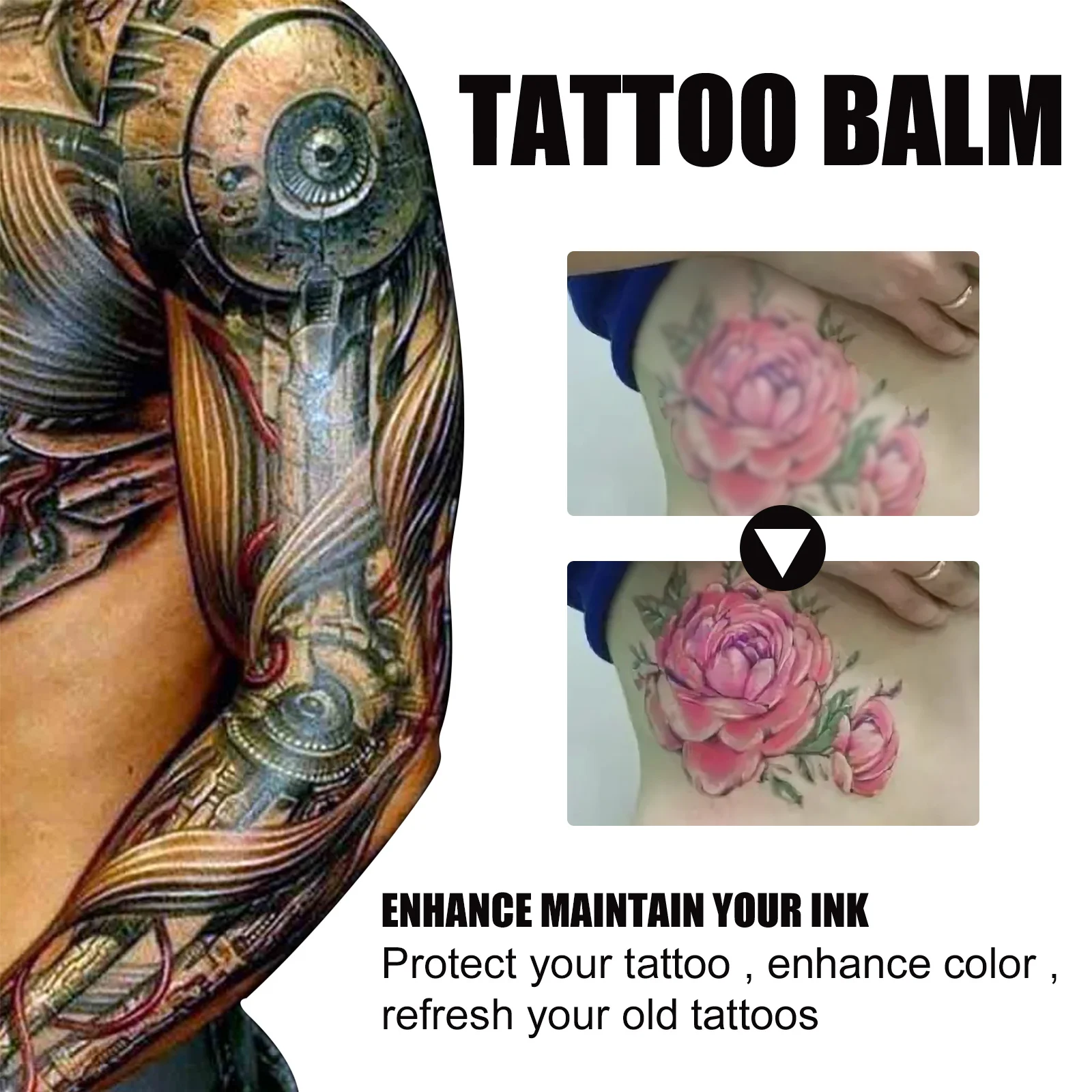 Tattoo Brightening Balm Tattoo Aftercare Cream for Color Enhancement & Skin Repair 40g 6 tattoo brightening balm aftercare cream 40g cih tnf7fs2j desc 6