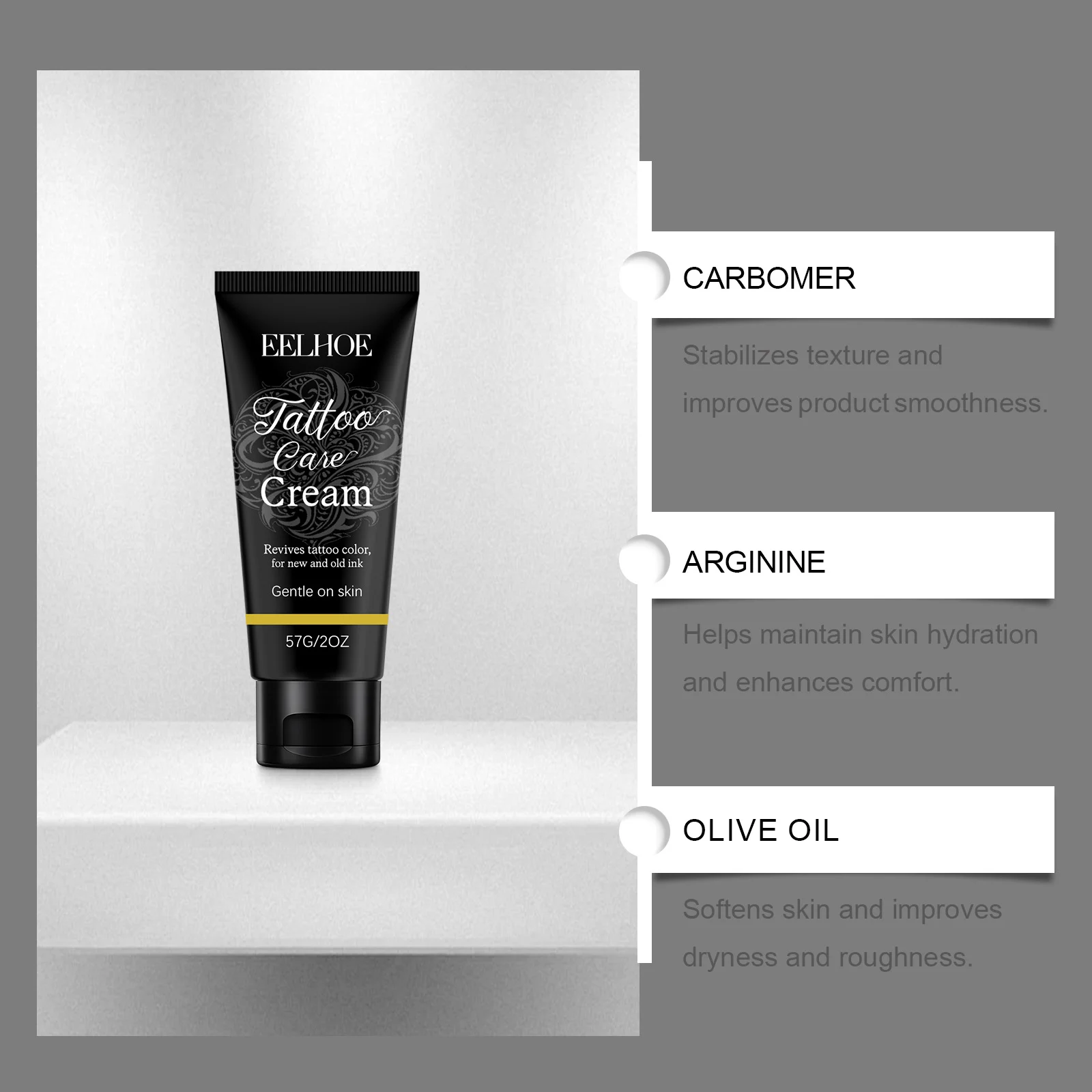Tattoo Care Cream 57g Moisturizing Aftercare Balm for Vivid Ink Color 5 tattoo care cream 57g cih 7zdsm8z7 desc 5