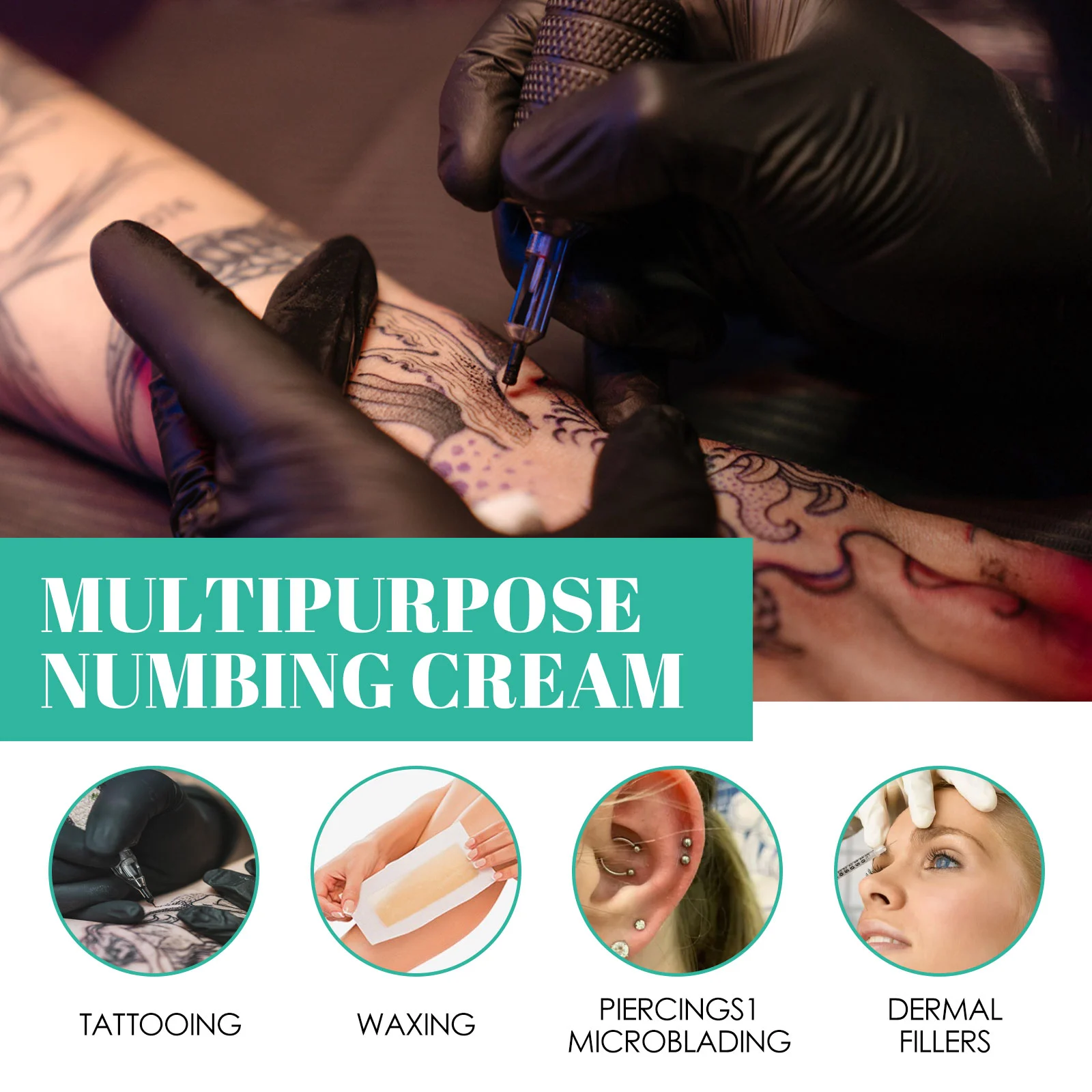 Tattoo Numbing Cream Long-Lasting Soothe Pain Relief for Tattoos 30ml 6 tattoo numbing cream pain relief 30ml cih 2vrcwcg8 desc 6
