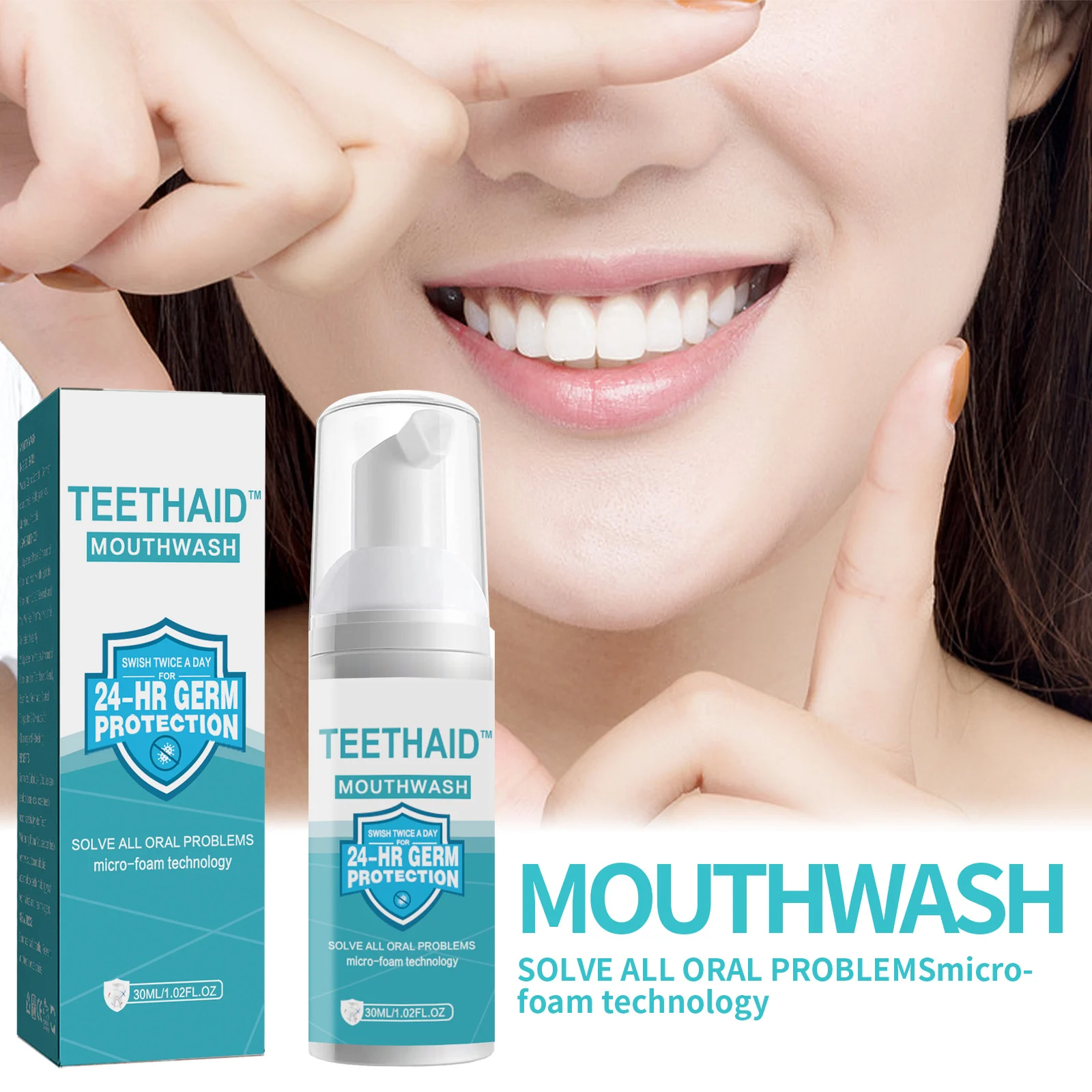 Teeth Whitening Foam Toothpaste 30ml - Deep Clean, Stain Removal & Fresh Breath 1 teeth whitening foam toothpaste 30ml cih yhrqfha9 desc 1