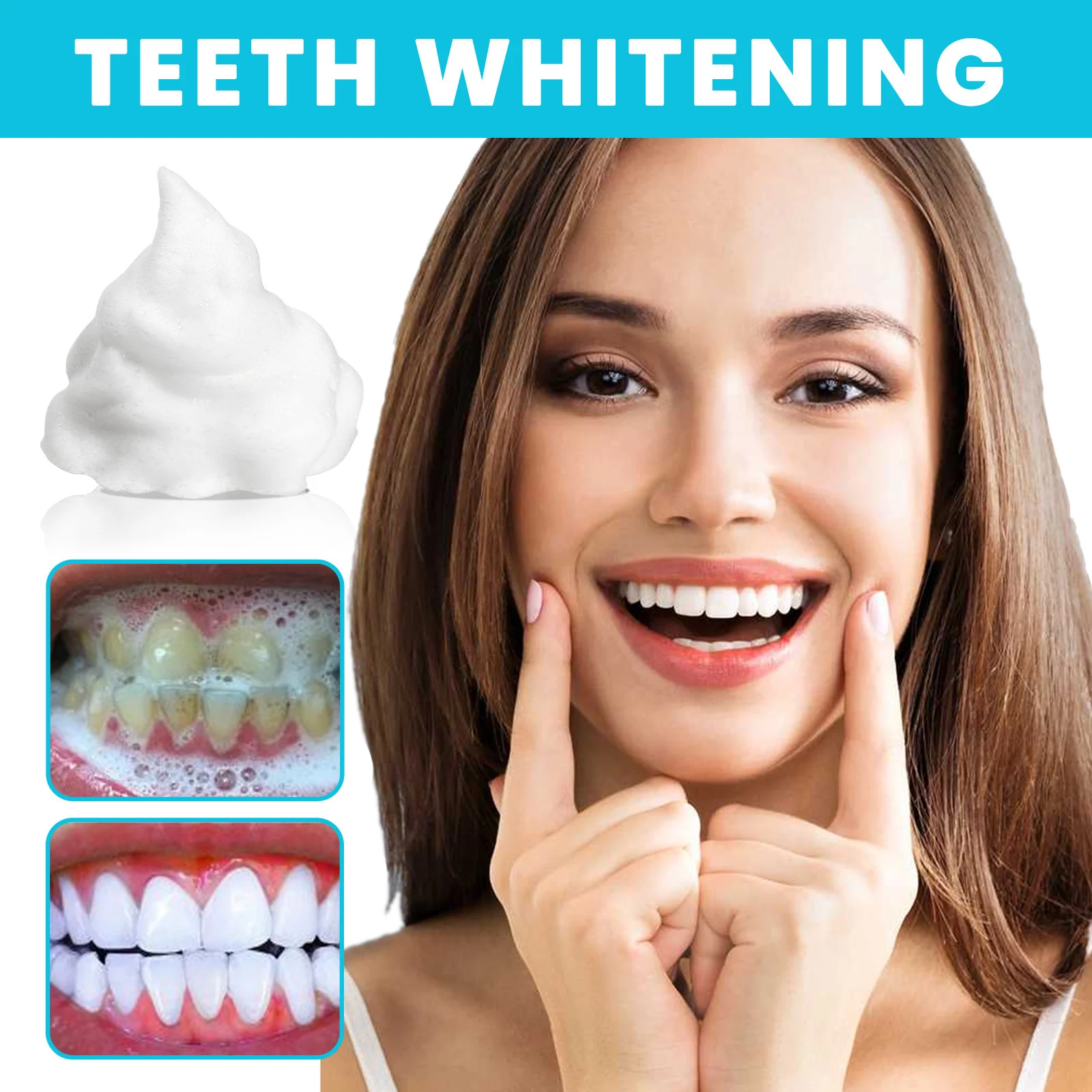 Teeth Whitening Foam Toothpaste 30ml - Deep Clean, Stain Removal & Fresh Breath 7 teeth whitening foam toothpaste 30ml cih yhrqfha9 desc 7