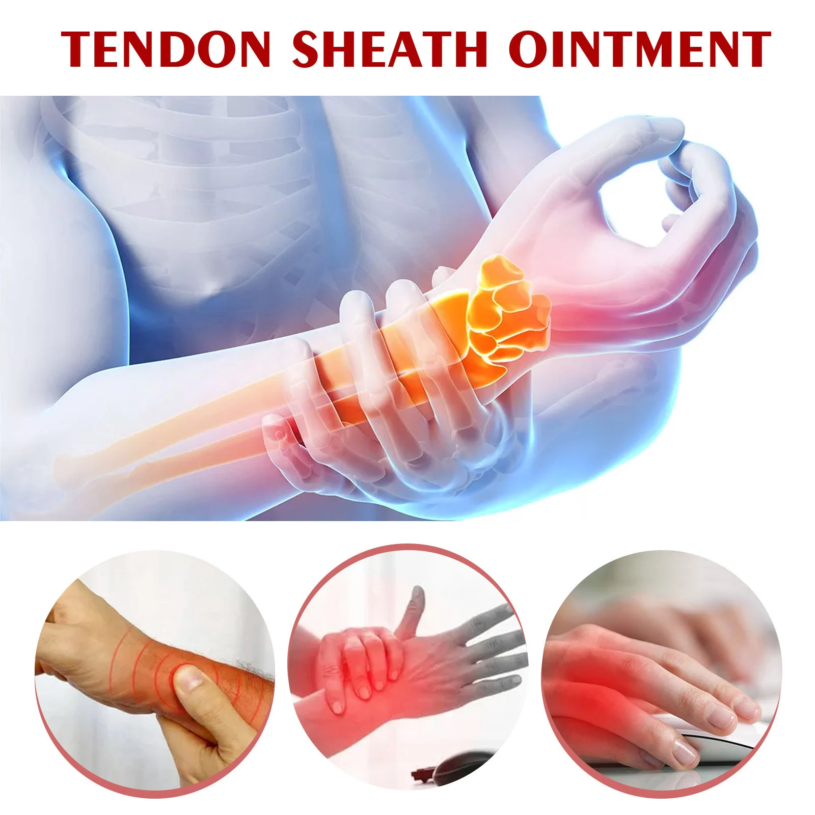 Tendon Sheath Pain Relief Ointment for Wrist Joint Pain, Muscle Soreness & Inflammation 20g 5 tendon sheath pain relief ointment 20g cih ghjksv76 desc 5