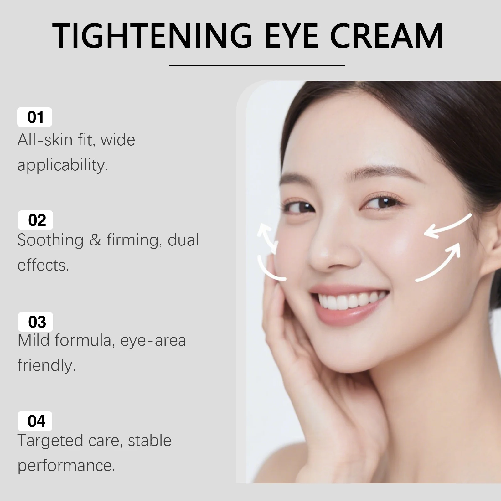 Hoygi Tightening & Smoothing Eye Cream for All Skin Types, Reduces Puffiness & Fine Lines 9 tightening smoothing eye cream der gdvesfhk desc 9