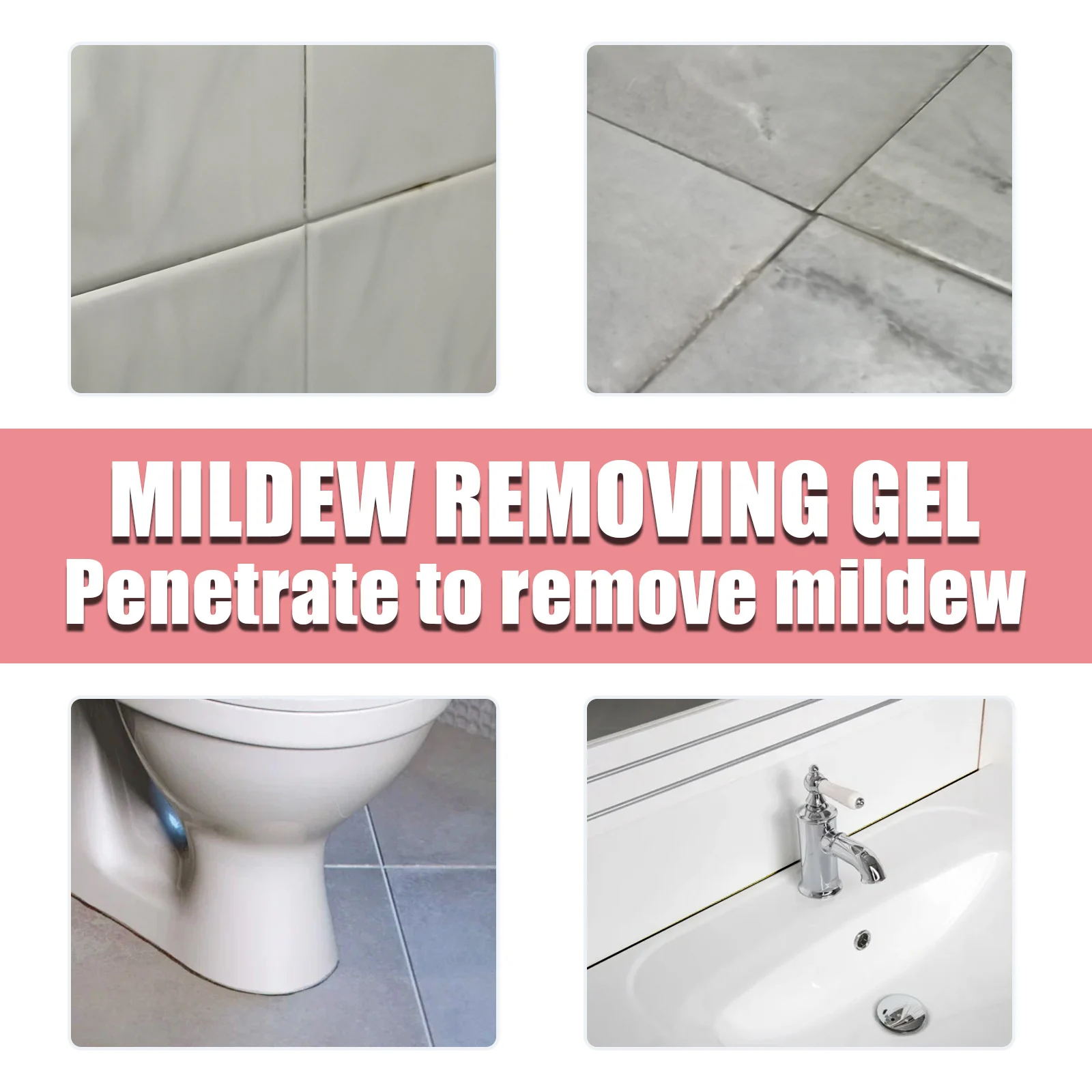 Tile Mildew Remover Gel 20g for Kitchen, Bathroom Wall & Grout Stain Cleaner 5 tile mildew remover gel 20g cih r2nhyjed desc 5