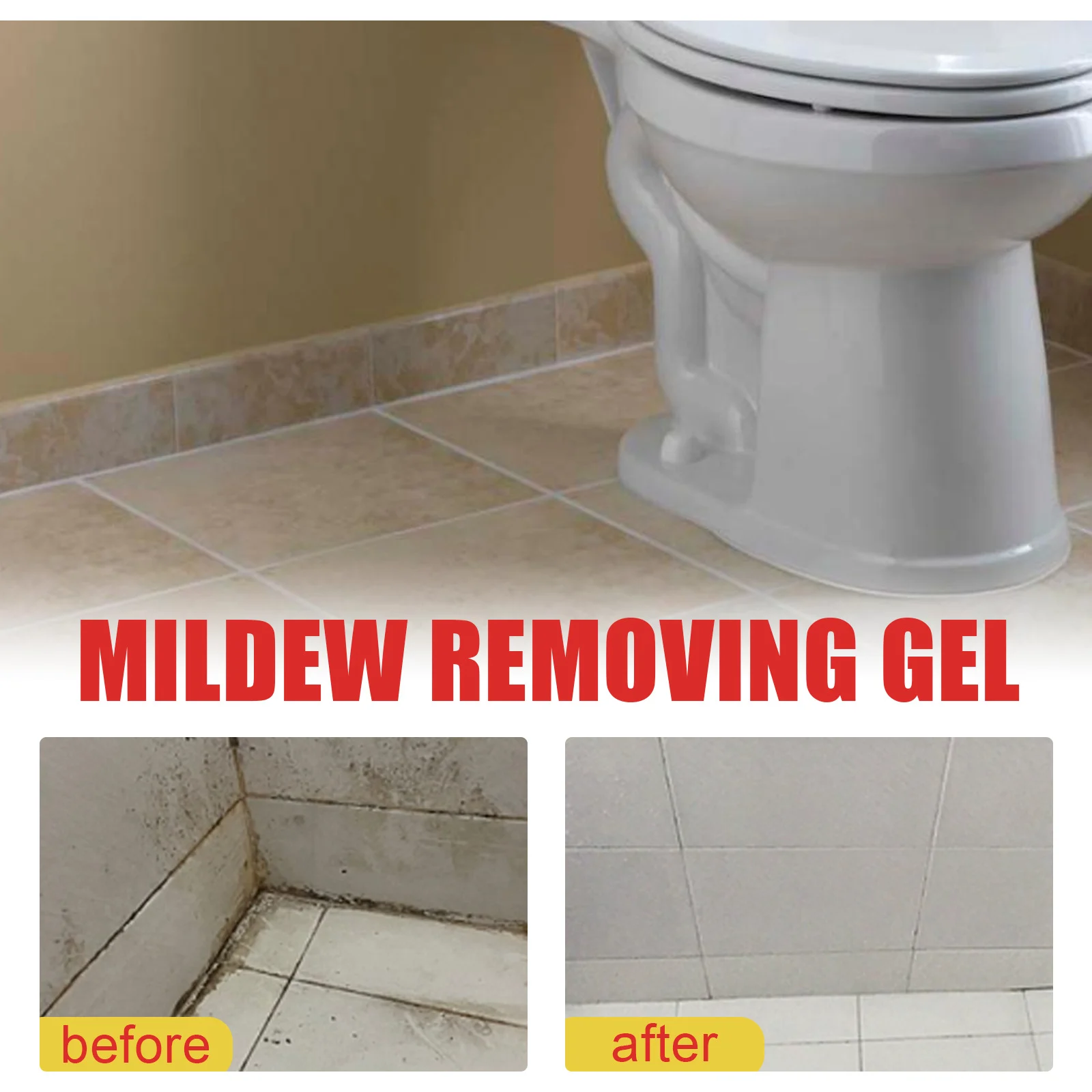 Tile Mildew Remover Gel 20g for Kitchen, Bathroom Wall & Grout Stain Cleaner 6 tile mildew remover gel 20g cih r2nhyjed desc 6
