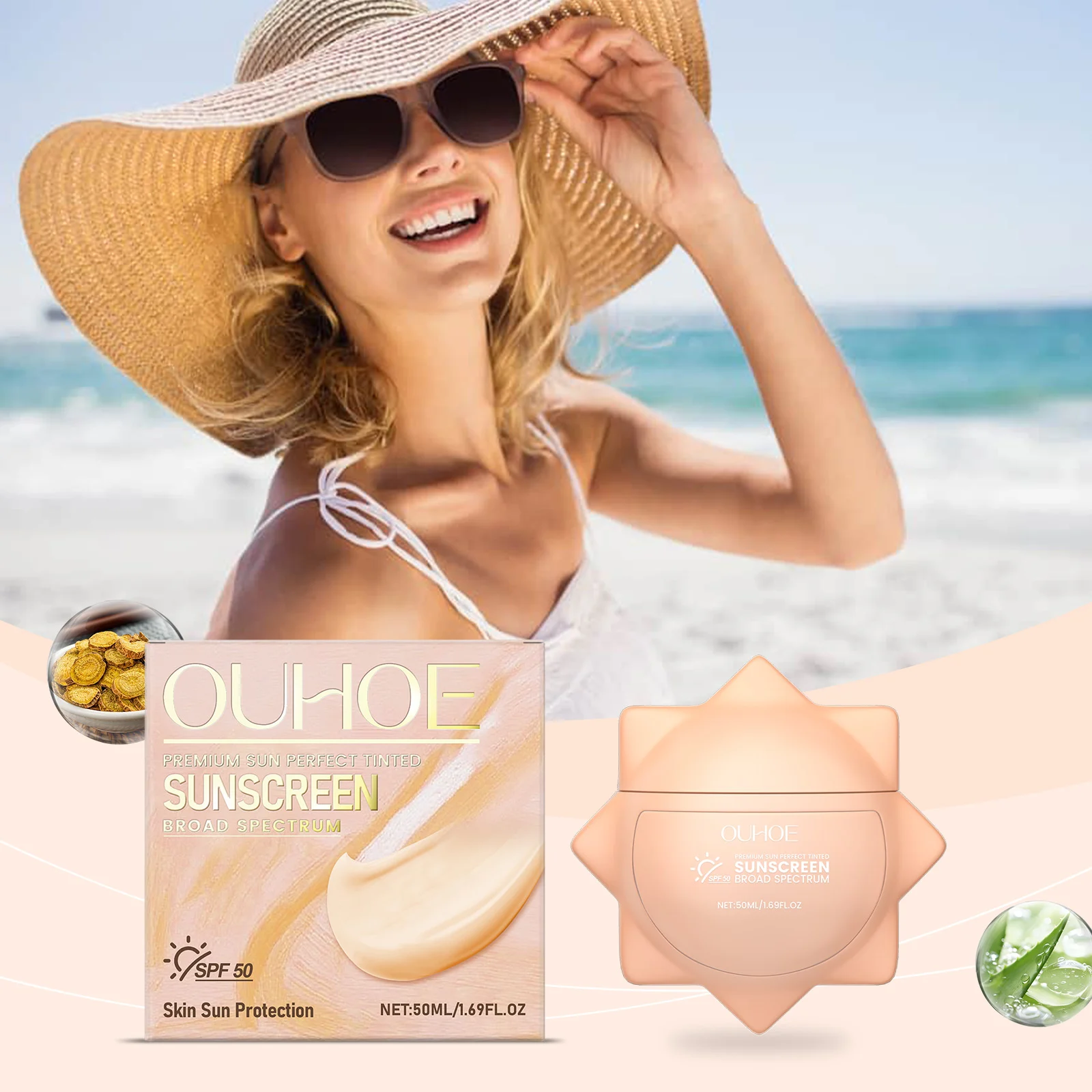 Tinted Sunscreen SPF 50 Broad Spectrum Lightweight Moisturizing Face & Body Sunscreen 50ml 2 tinted sunscreen spf50 broad spectrum lightweight 50ml der grwbw29a desc 2