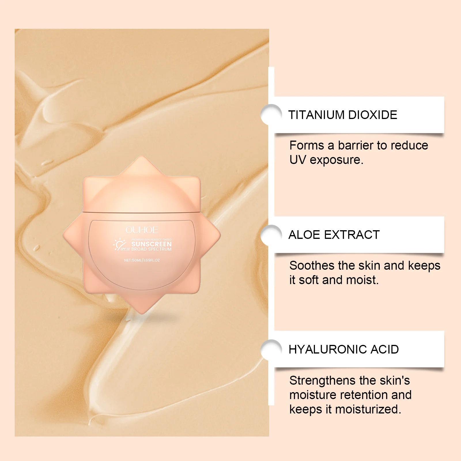 Tinted Sunscreen SPF 50 Broad Spectrum Lightweight Moisturizing Face & Body Sunscreen 50ml 5 tinted sunscreen spf50 broad spectrum lightweight 50ml der grwbw29a desc 5
