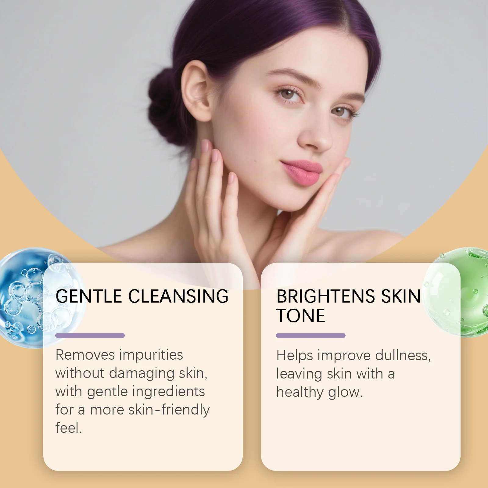 Hoygi Turmeric Brightening Facial Cleanser - Gentle Cleansing, Hydration, Glowing Skin 7 turmeric brightening facial cleanser der wuyybz36 desc 7
