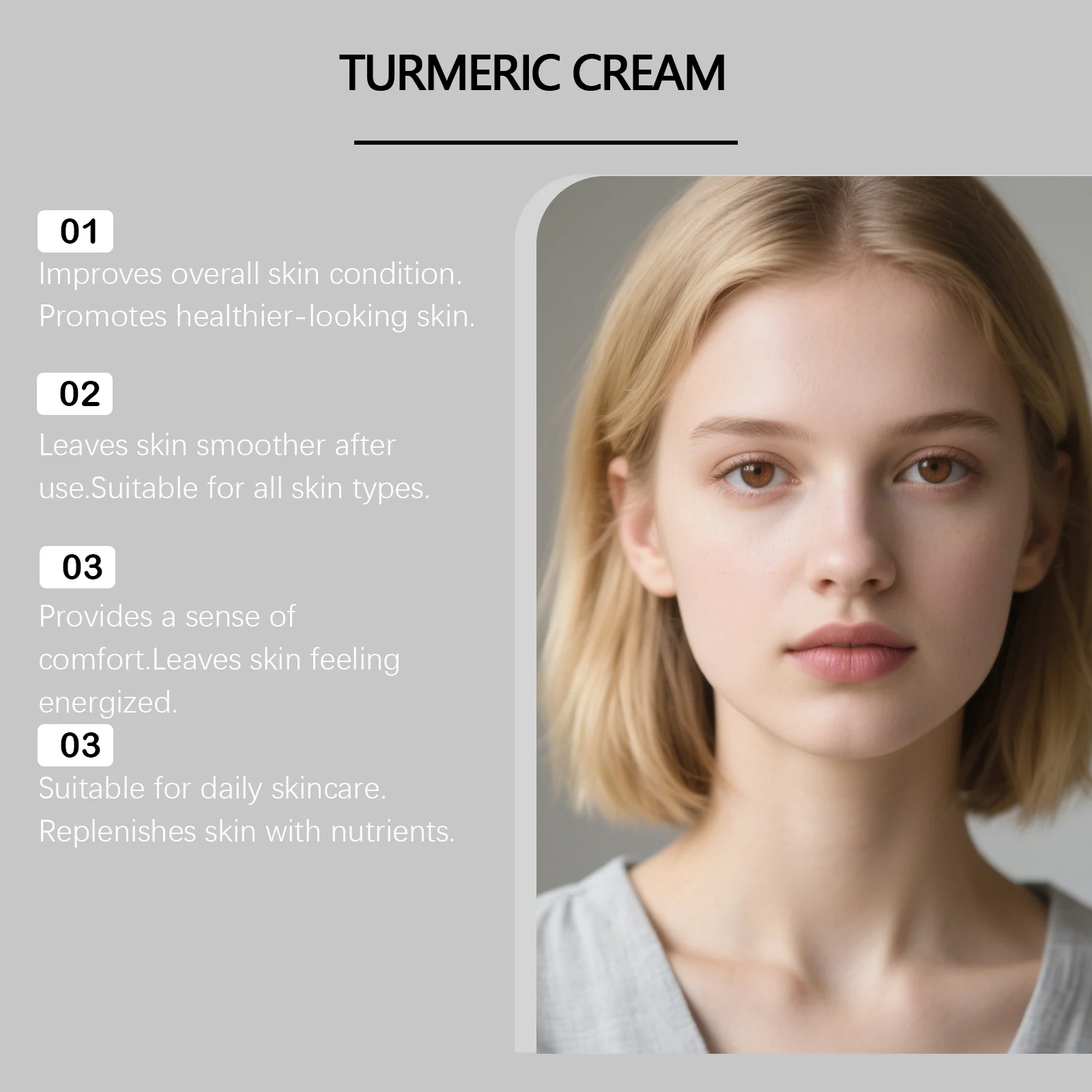 Turmeric Moisturizing Cream Brightening Hydration Daily Skincare 50g 6 turmeric moisturizing cream brightening hydration daily skincare 50g der a962zk2e desc 6