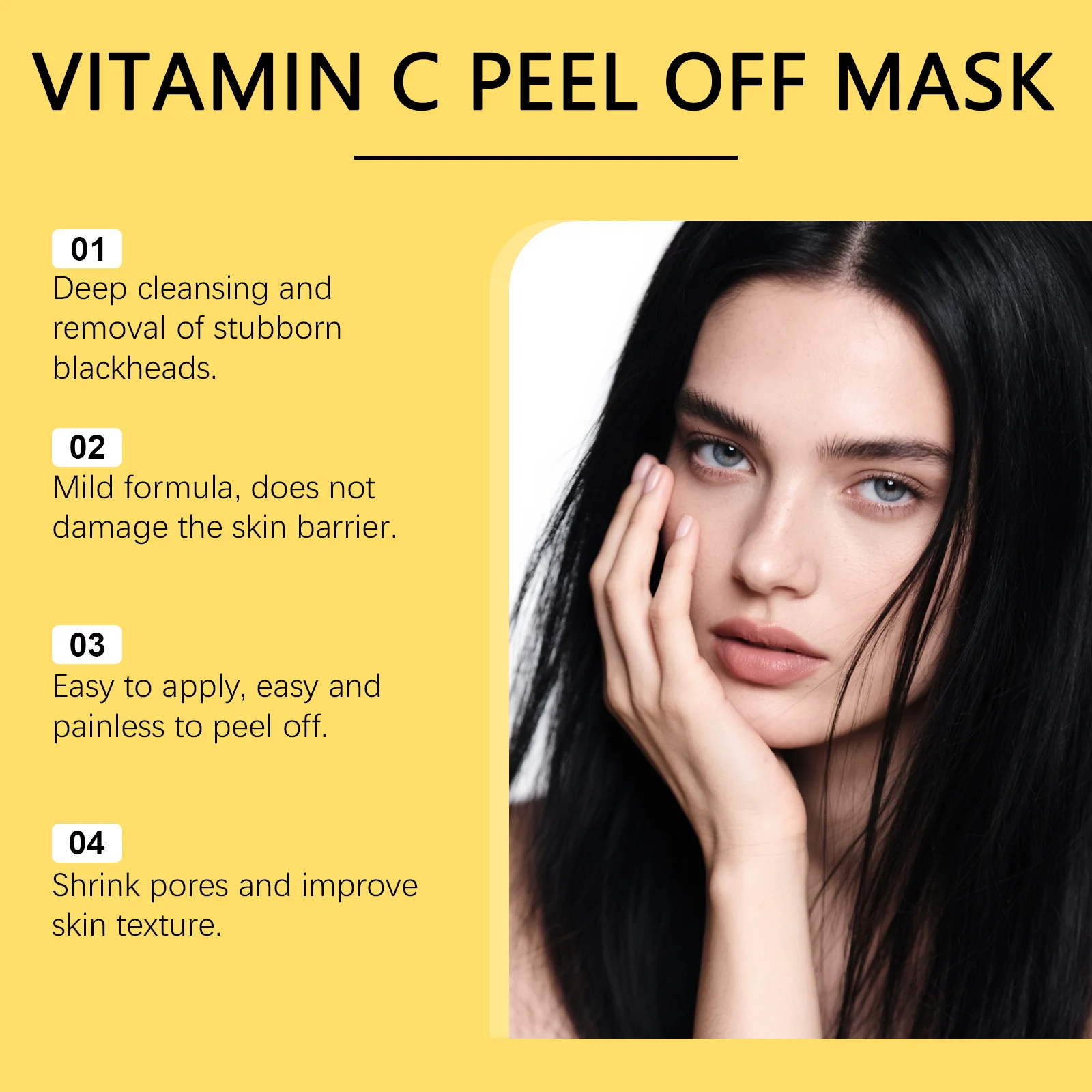 Turmeric Peel Off Mask Deep Cleansing Pores Blackhead Remover with Vitamin C 120g 9 turmeric peel off mask deep cleansing pores blackhead remover 120g cih ydvm4mze desc 9