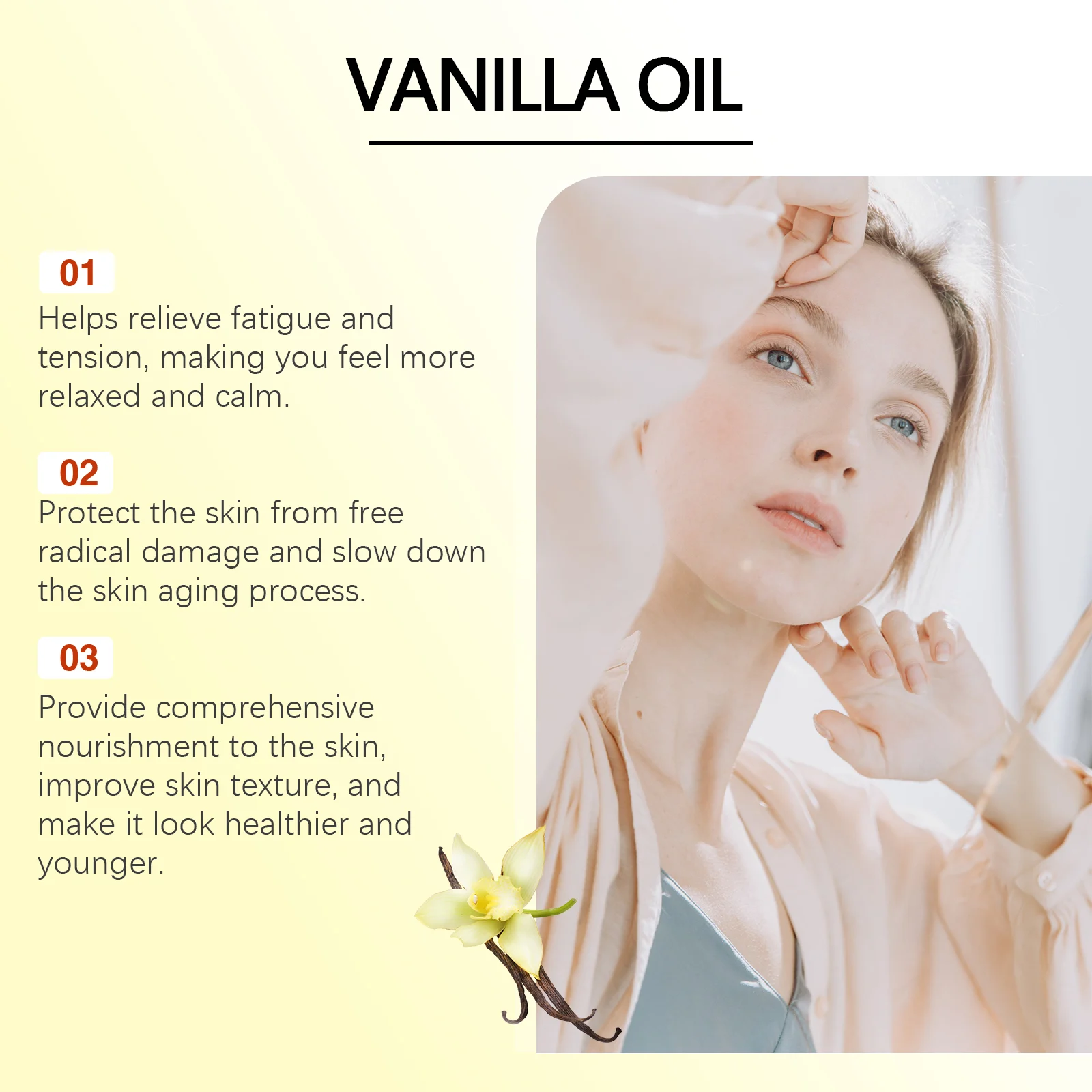 Vanilla Body Oil 100ml Nourishing Hydration & Relaxing Skincare Treatment 7 vanilla body oil 100ml nourishing hydration relaxing cih kkr9nefk desc 7