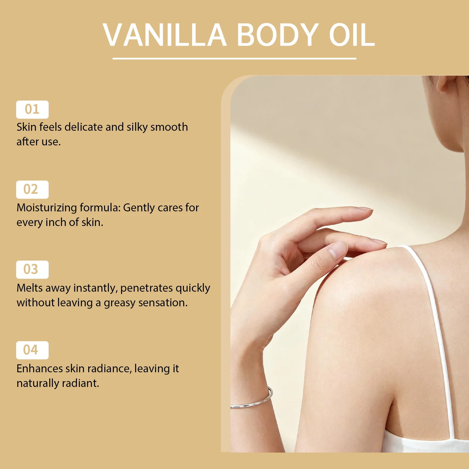 Vanilla Body Oil 30ml for Deep Nourishment & Long-Lasting Moisturization 5 vanilla body oil 30ml der cyqdht6p desc 5