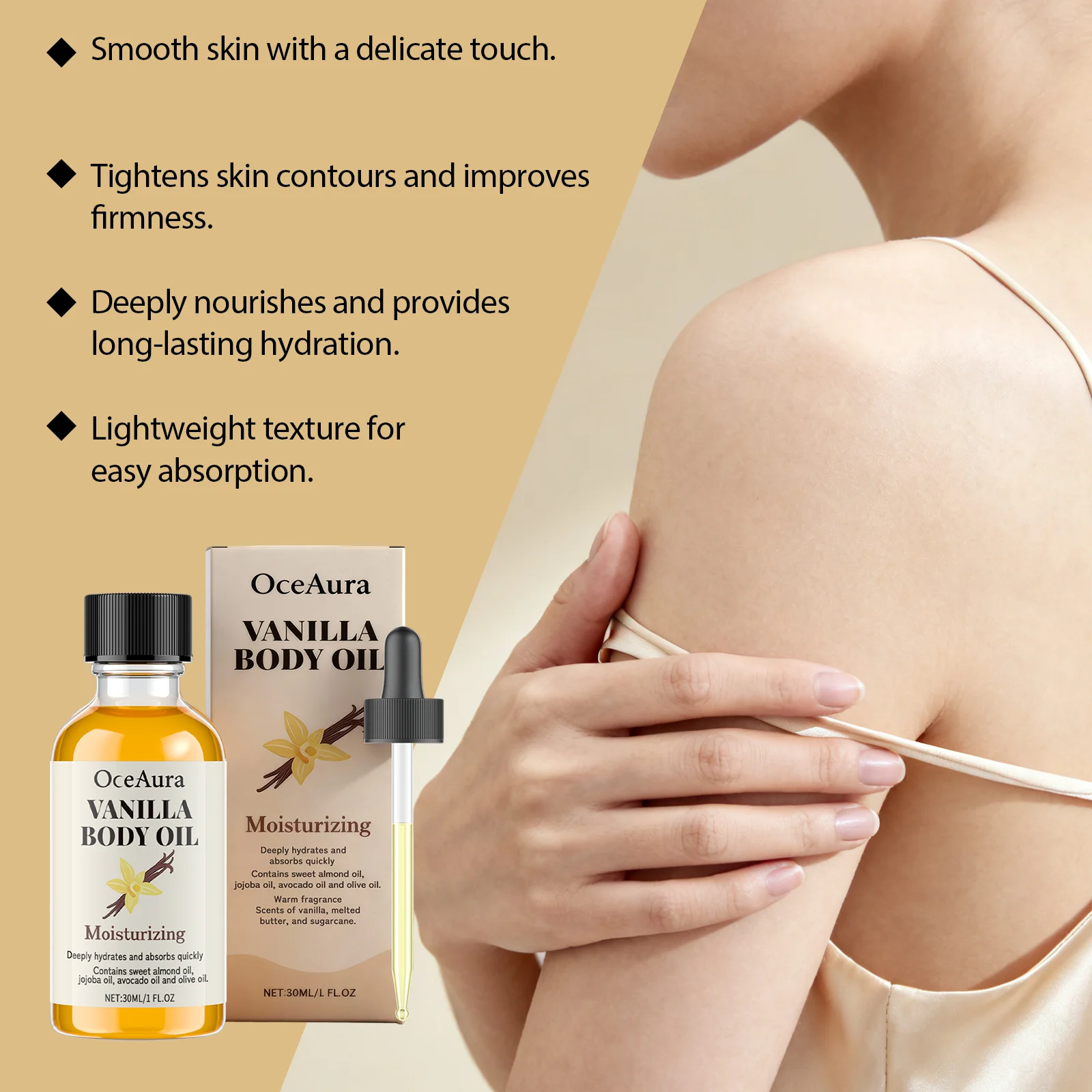 Vanilla Body Oil 30ml for Deep Nourishment & Long-Lasting Moisturization 7 vanilla body oil 30ml der cyqdht6p desc 7