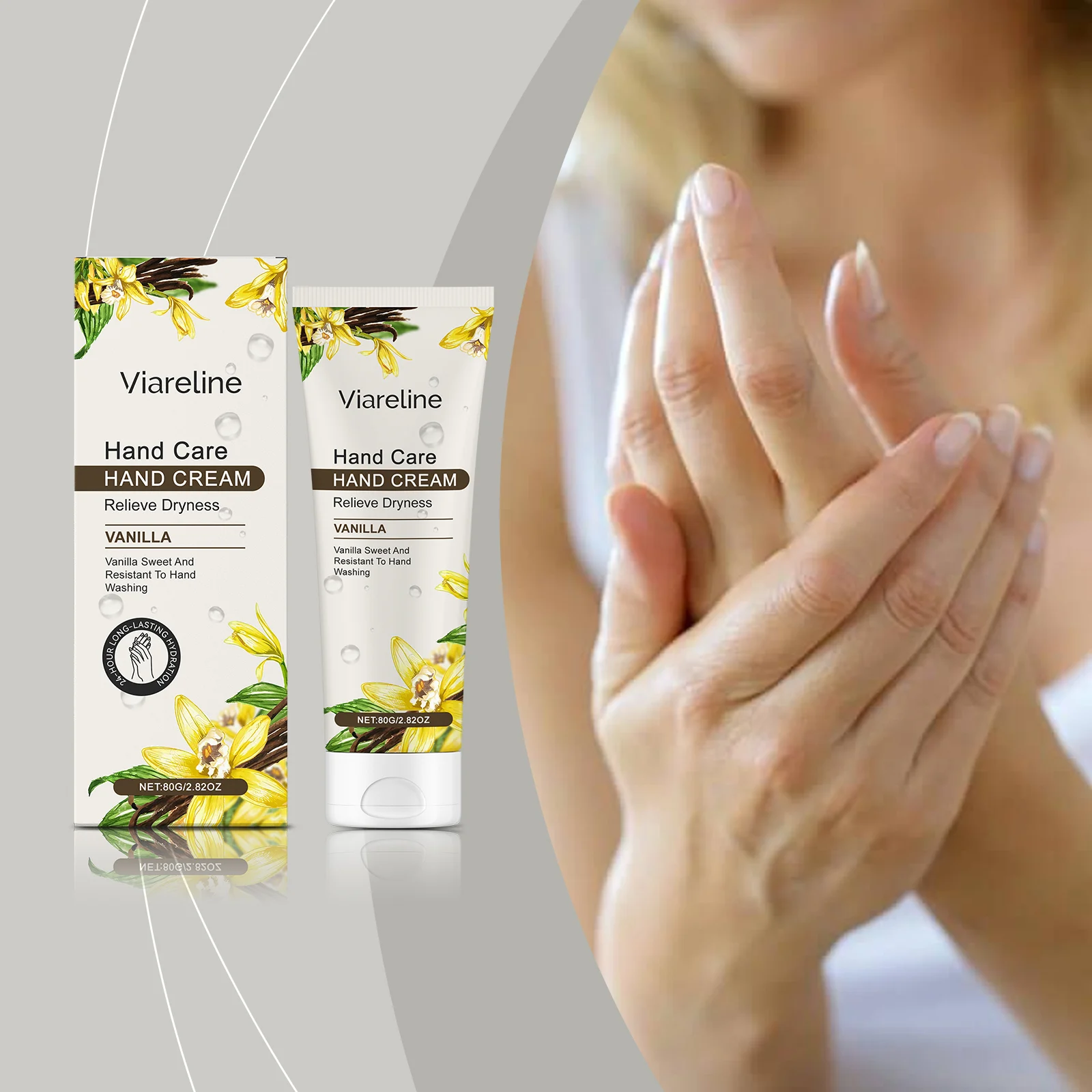 Vanilla Hand Cream 80g for Daily Moisturizing & Dryness Relief 2 vanilla hand cream 80g cih hrqfaw88 desc 2