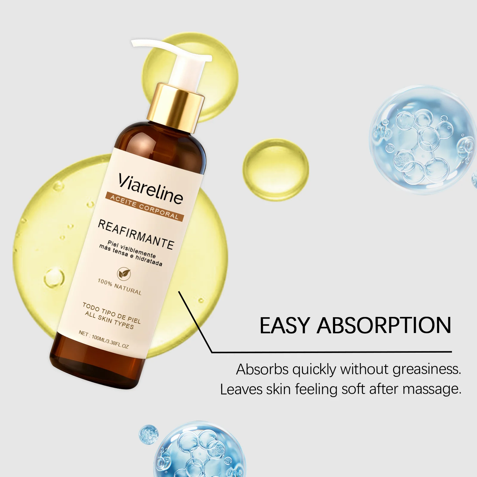 Firming Body Oil for Deep Hydration and Skin Tightening 100ml 6 viareline firming body oil deep hydration 100ml der unzn73ay desc 6