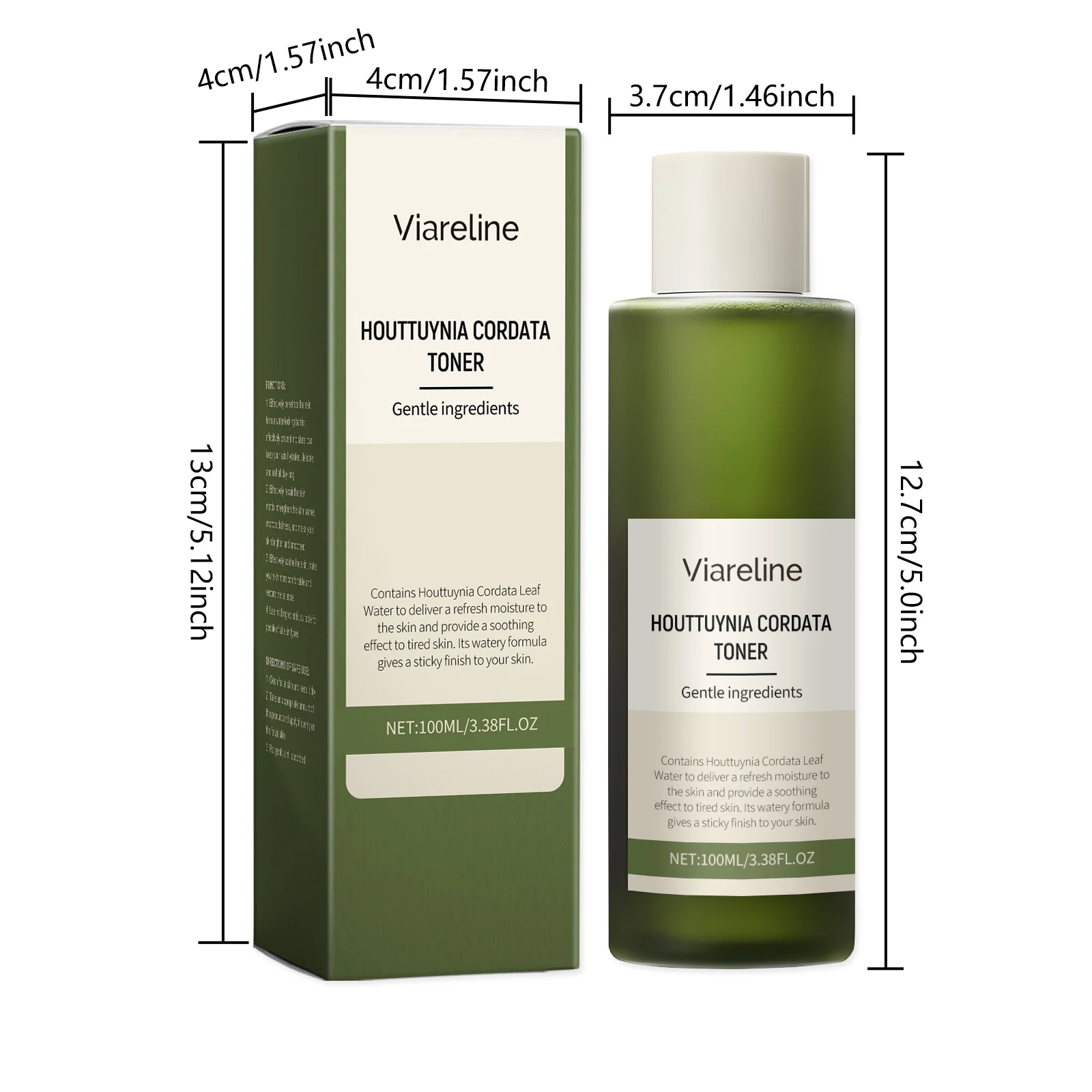 Houttuynia Cordata Hydrating Soothing Toner 100ml for Face, Sensitive Skin 1 viareline houttuynia cordata hydrating soothing toner 100ml cih tg5qf32b desc 1