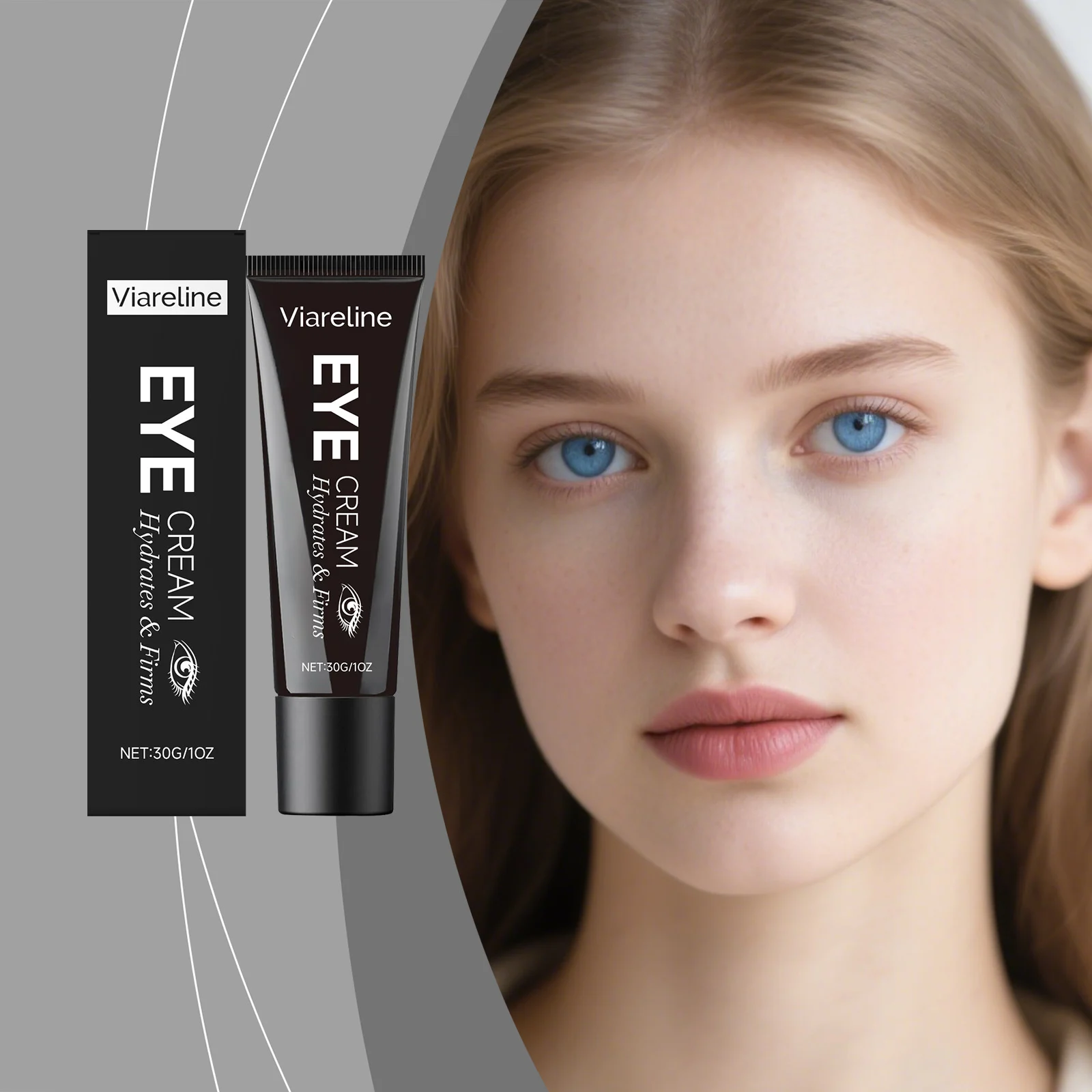 Viareline Eye Cream 30g Hydrates Firms Brightens and Repairs Delicate Eye Area 2 viareline hydrating firming eye cream 30g der y8rbhcg8 desc 2
