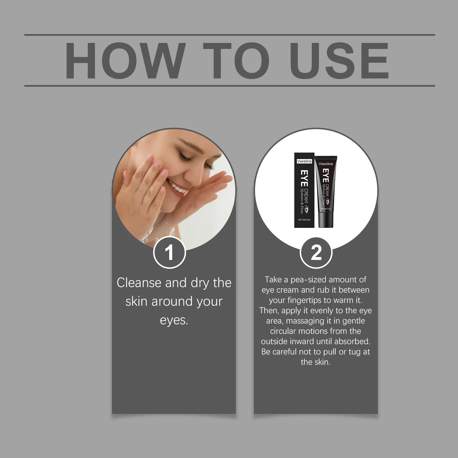 Viareline Eye Cream 30g Hydrates Firms Brightens and Repairs Delicate Eye Area 4 viareline hydrating firming eye cream 30g der y8rbhcg8 desc 4